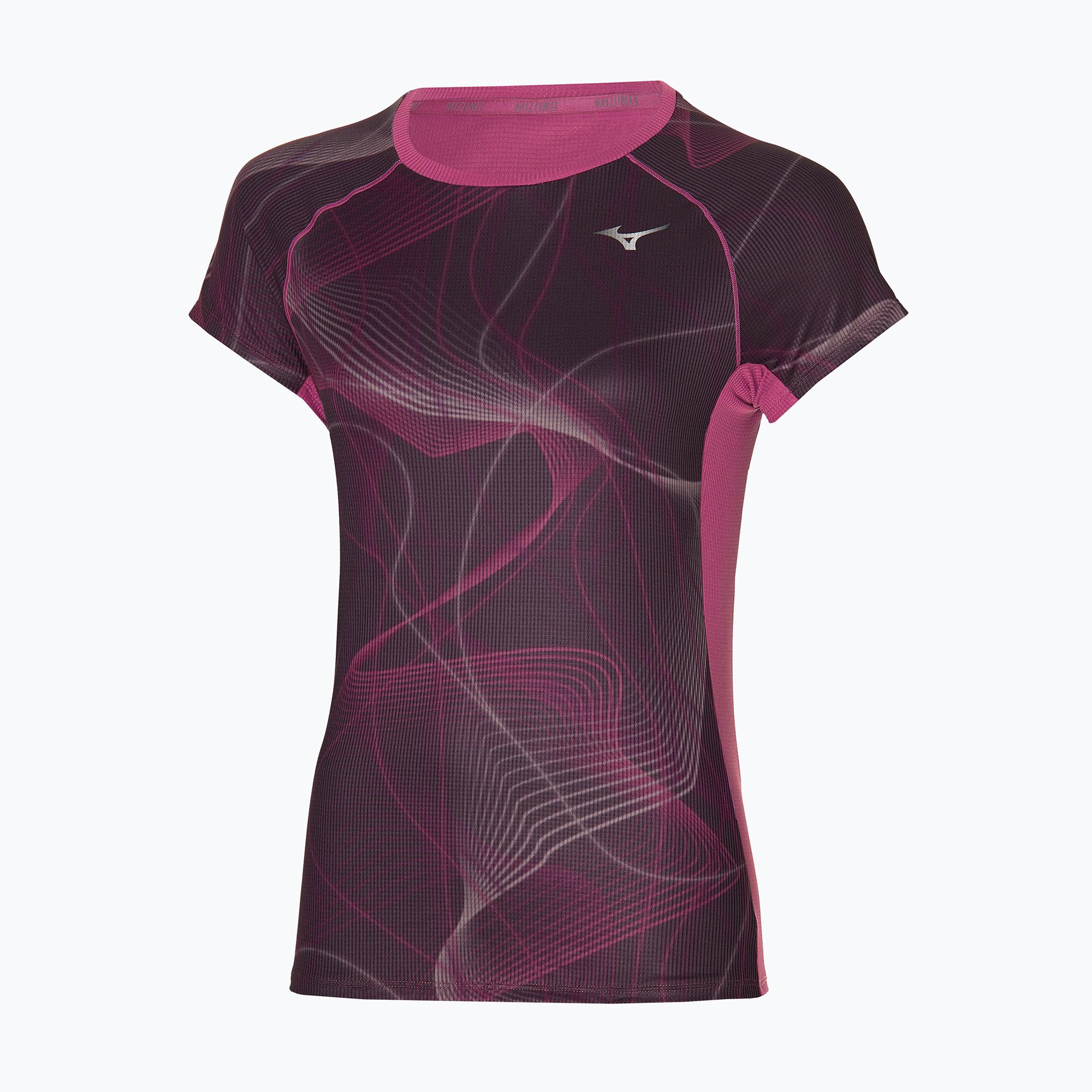 Koszulka do biegania damska Mizuno Aero Tee gape wine 