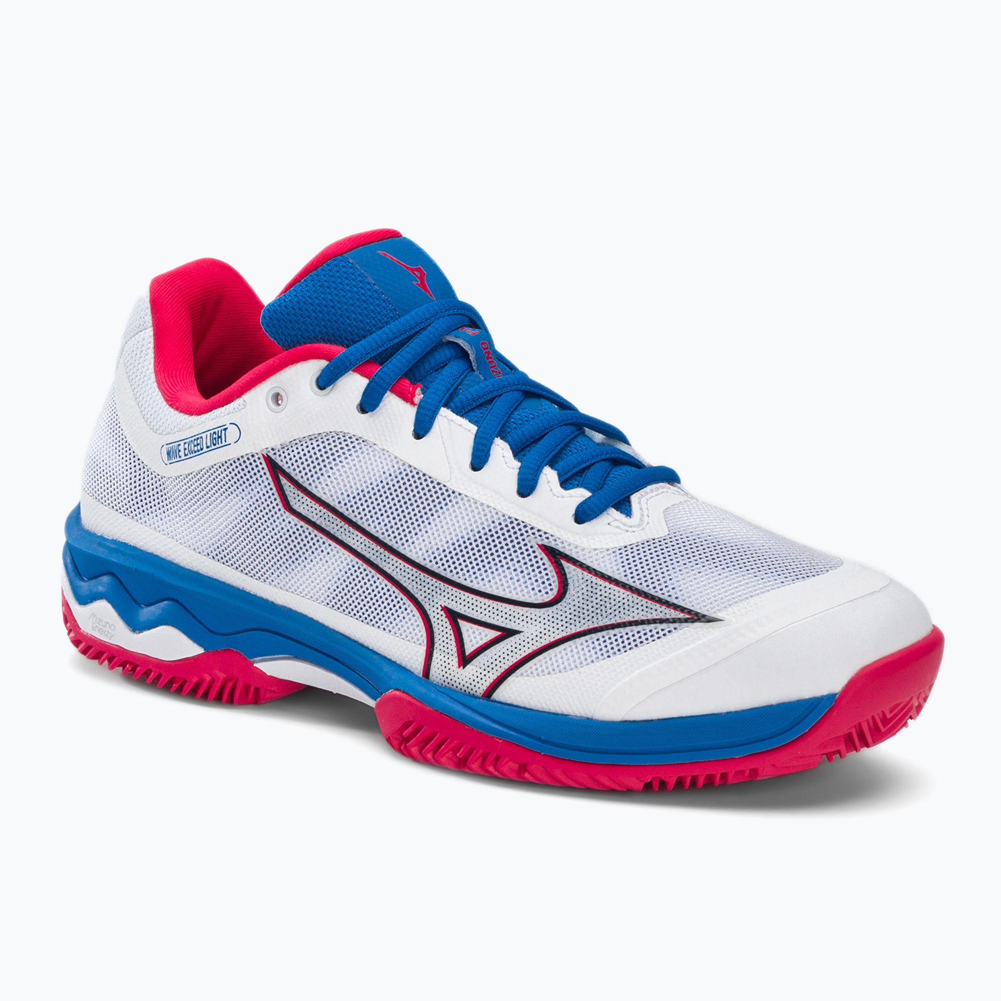 Buty do padla damskie Mizuno Wave Exceed Light CC Padel białe 61GB222225 
