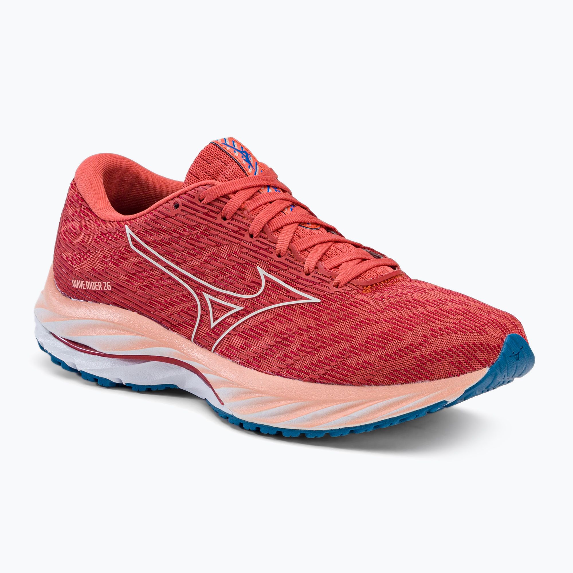 Buty do biegania damskie Mizuno Wave Rider 26 spiced coral/vaporous gray/french blue 