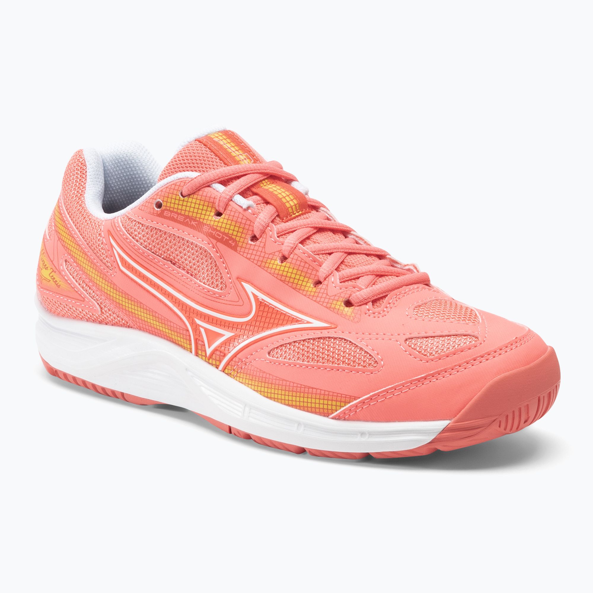 Buty do tenisa damskie Mizuno Break Shot 4 AC candy coral/ white/ fusion coral 