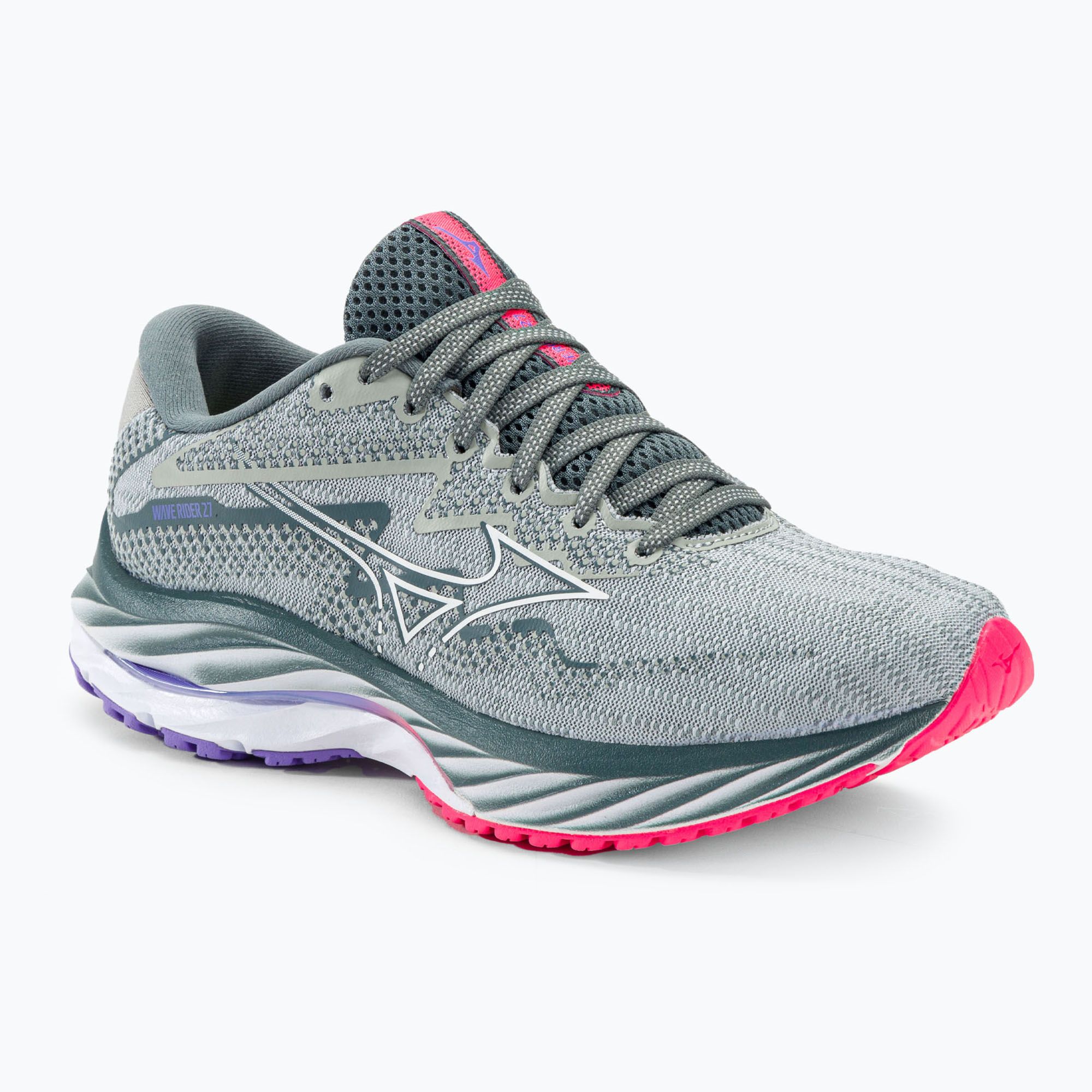 Buty do biegania damskie Mizuno Wave Rider 27 pearl blue/white/highvpink 