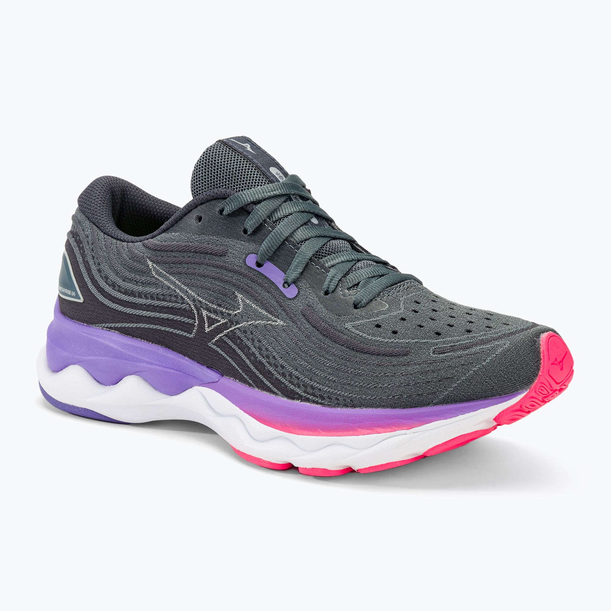 Buty do biegania damskie Mizuno Wave Skyrise 4 sweather/peony blue/punch 
