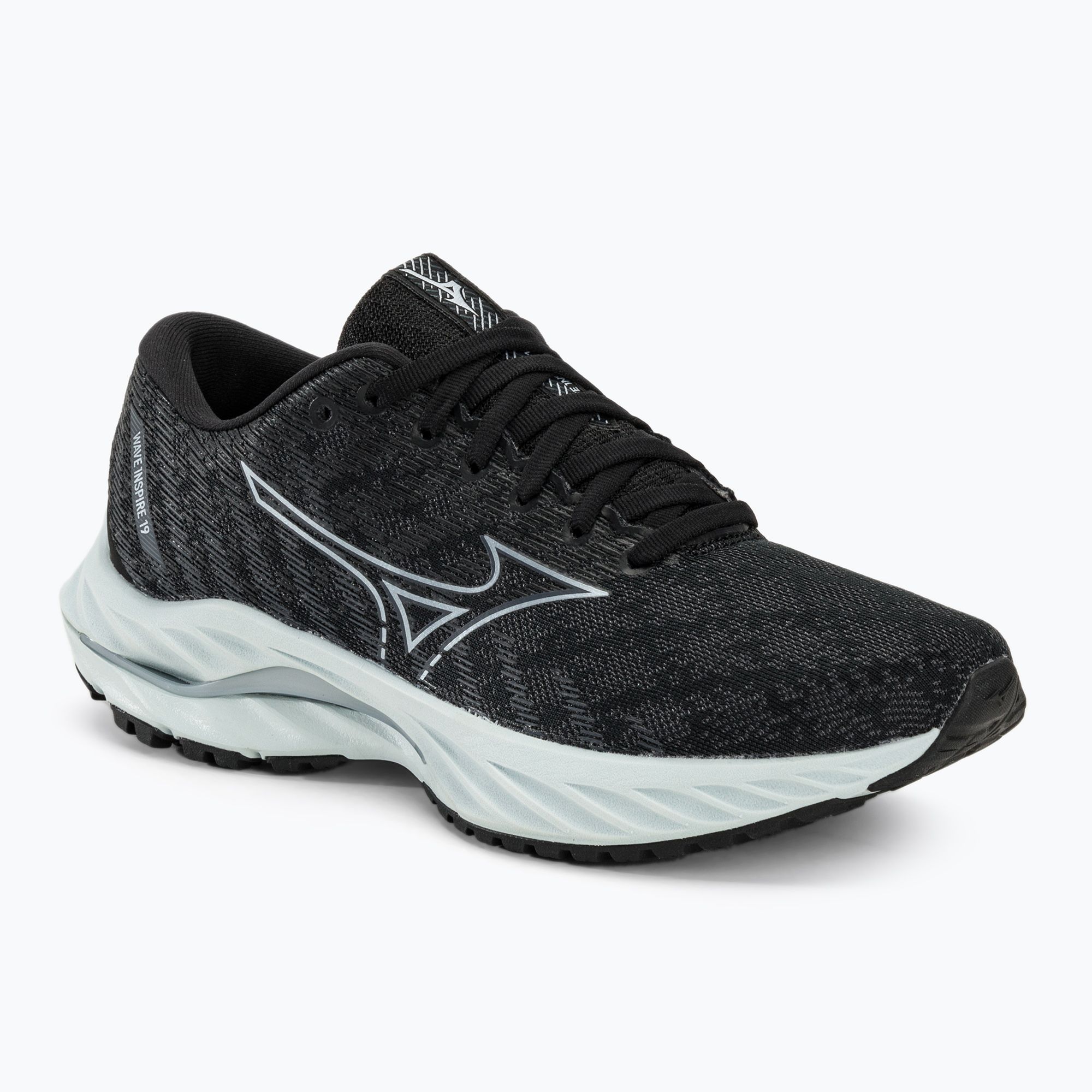 Buty do biegania damskie Mizuno Wave Inspire 19 black/ silverstar/ screst 