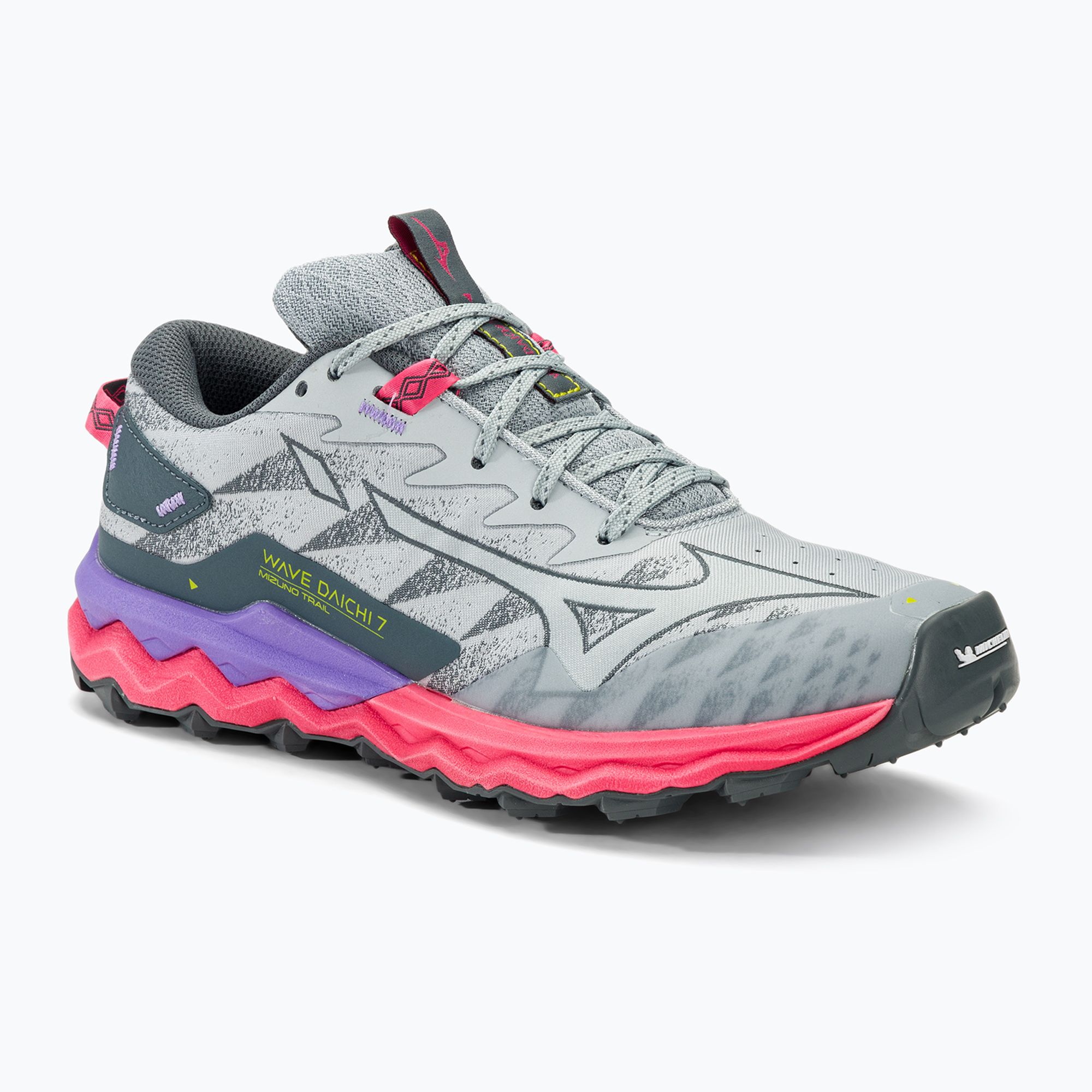 Buty do biegania damskie Mizuno Wave Daichi 7 pblue/h-vis pink/ppunch 