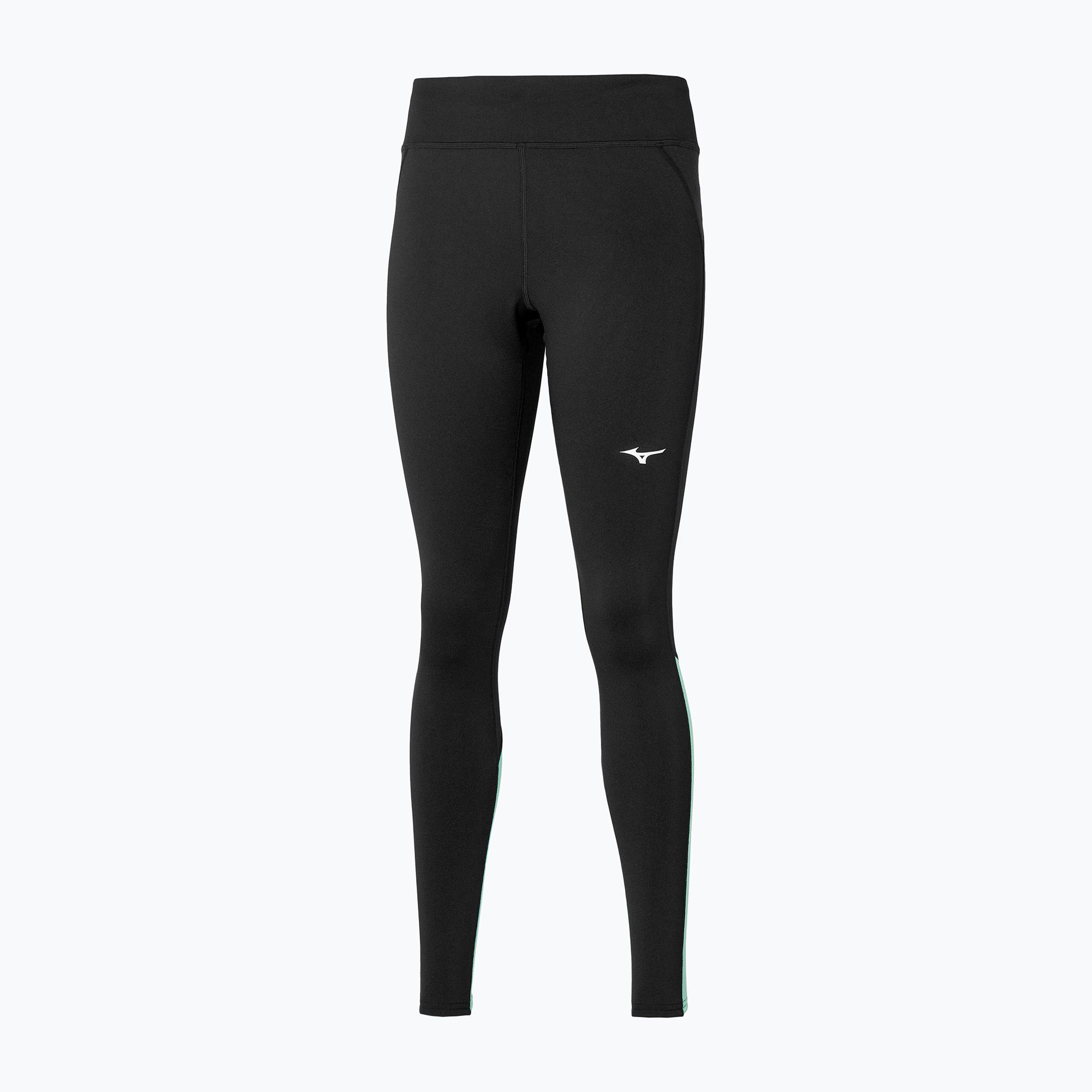 Legginsy do biegania damskie Mizuno Warmalite black/ beveled glass 