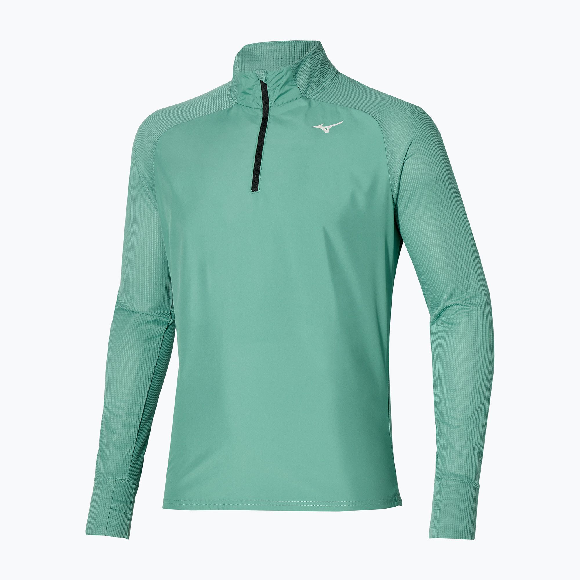 Longsleeve do biegania męski Mizuno Hybrid mineral blue 