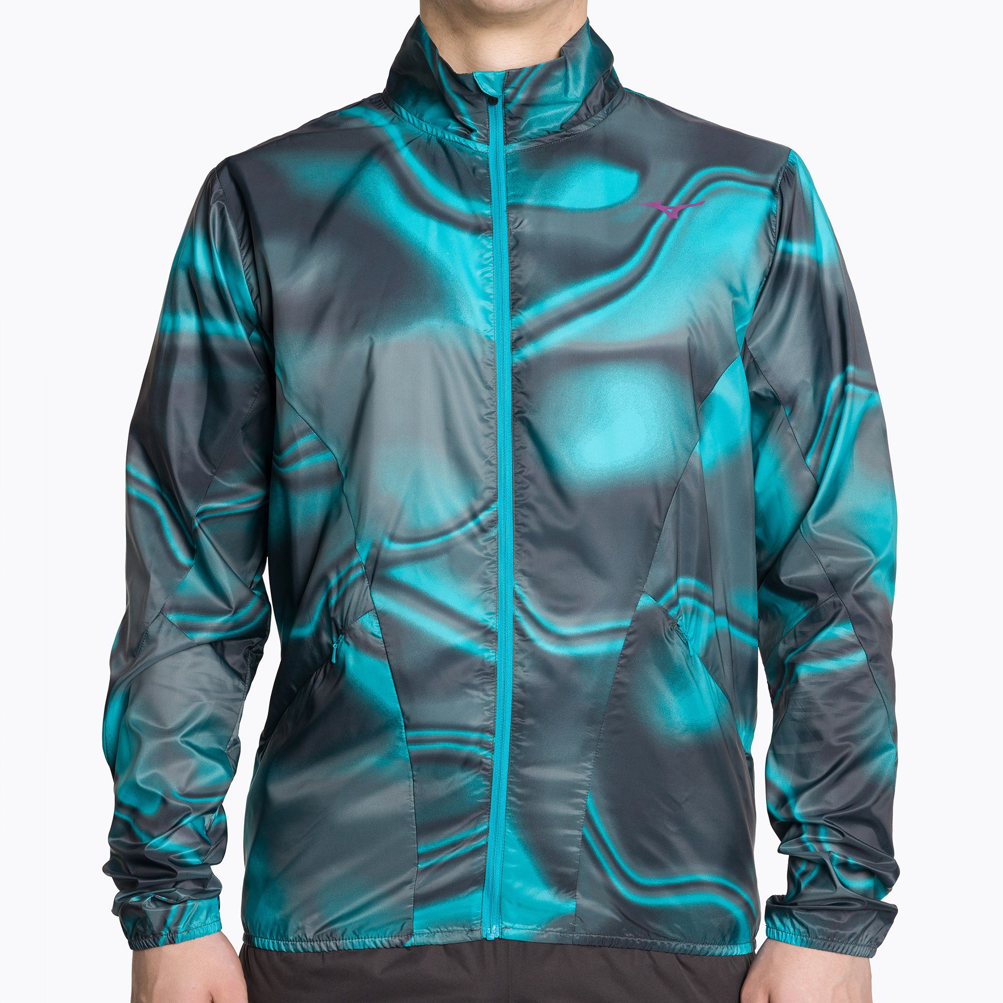 Kurtka do biegania męska Mizuno Premium Aero hawaiian ocean/black 