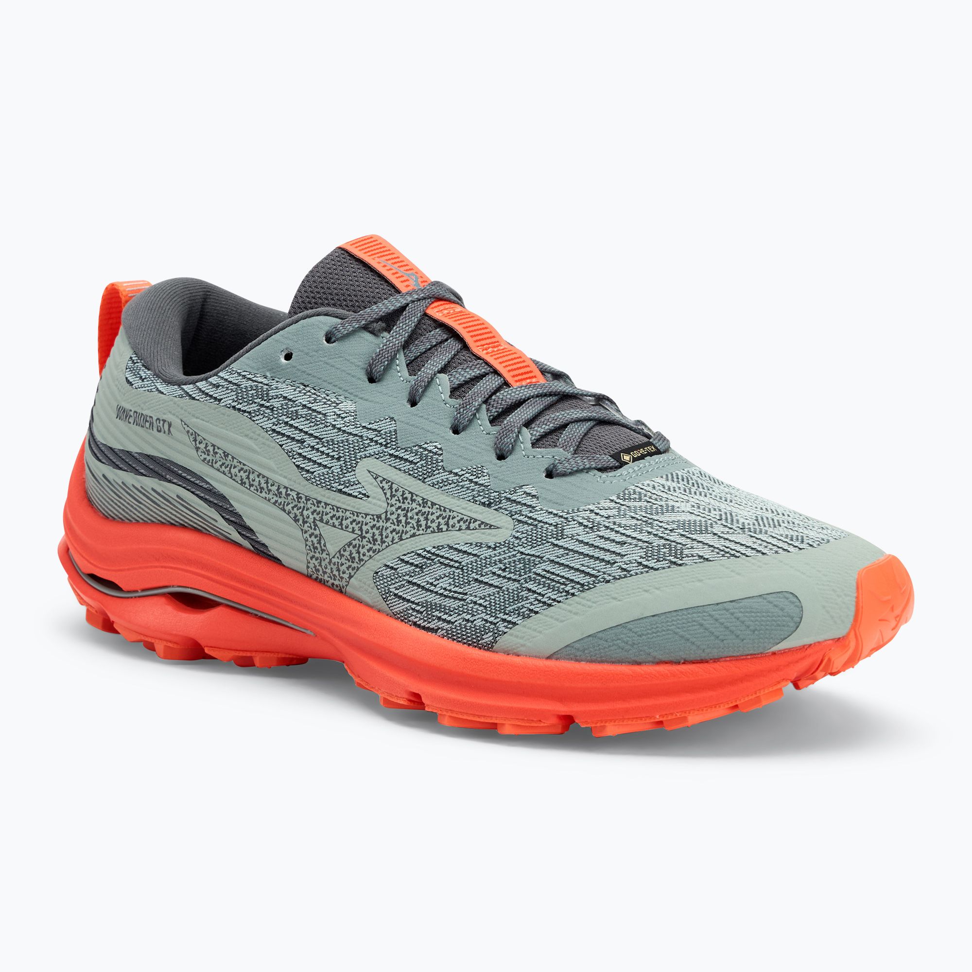 Buty do biegania męskie Mizuno Wave Rider GTX abyss/ ebony/ tangerine tango 