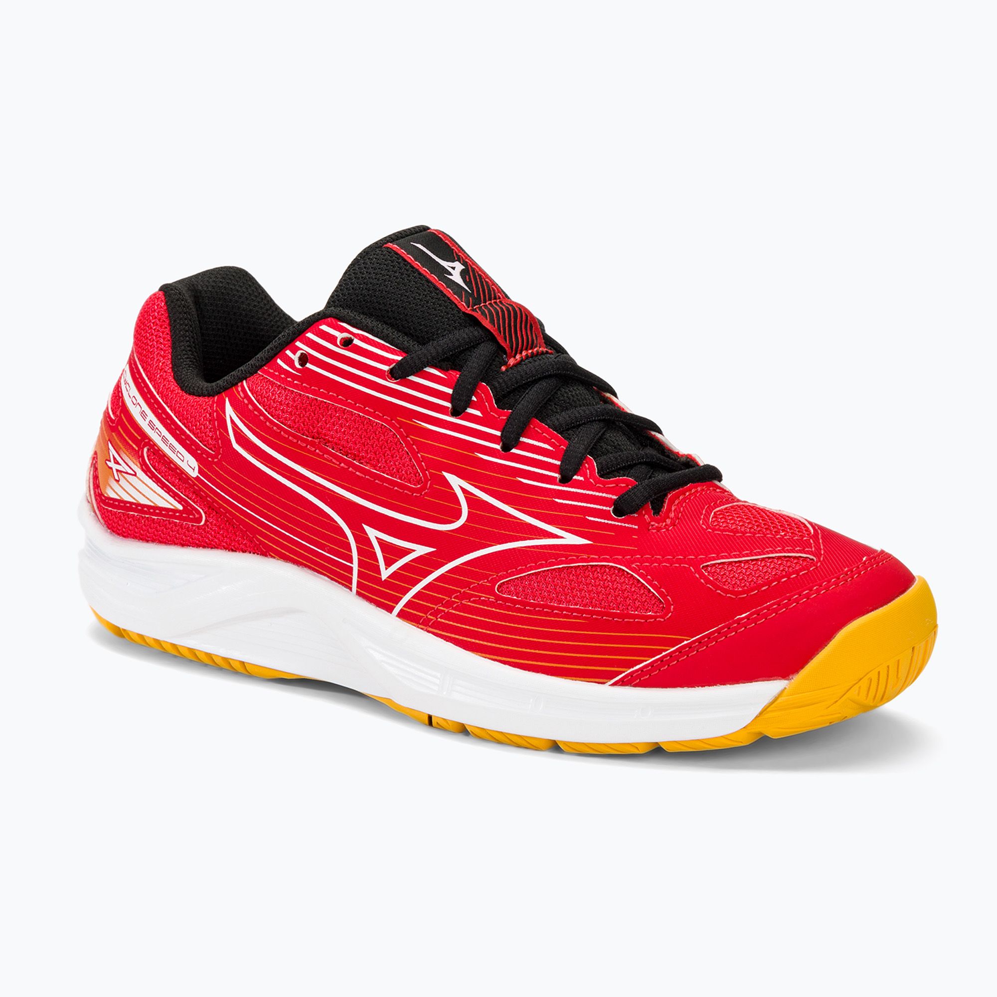 Buty do siatkówki Mizuno Cyclone Speed 4 radiant red/white/carrot curl 