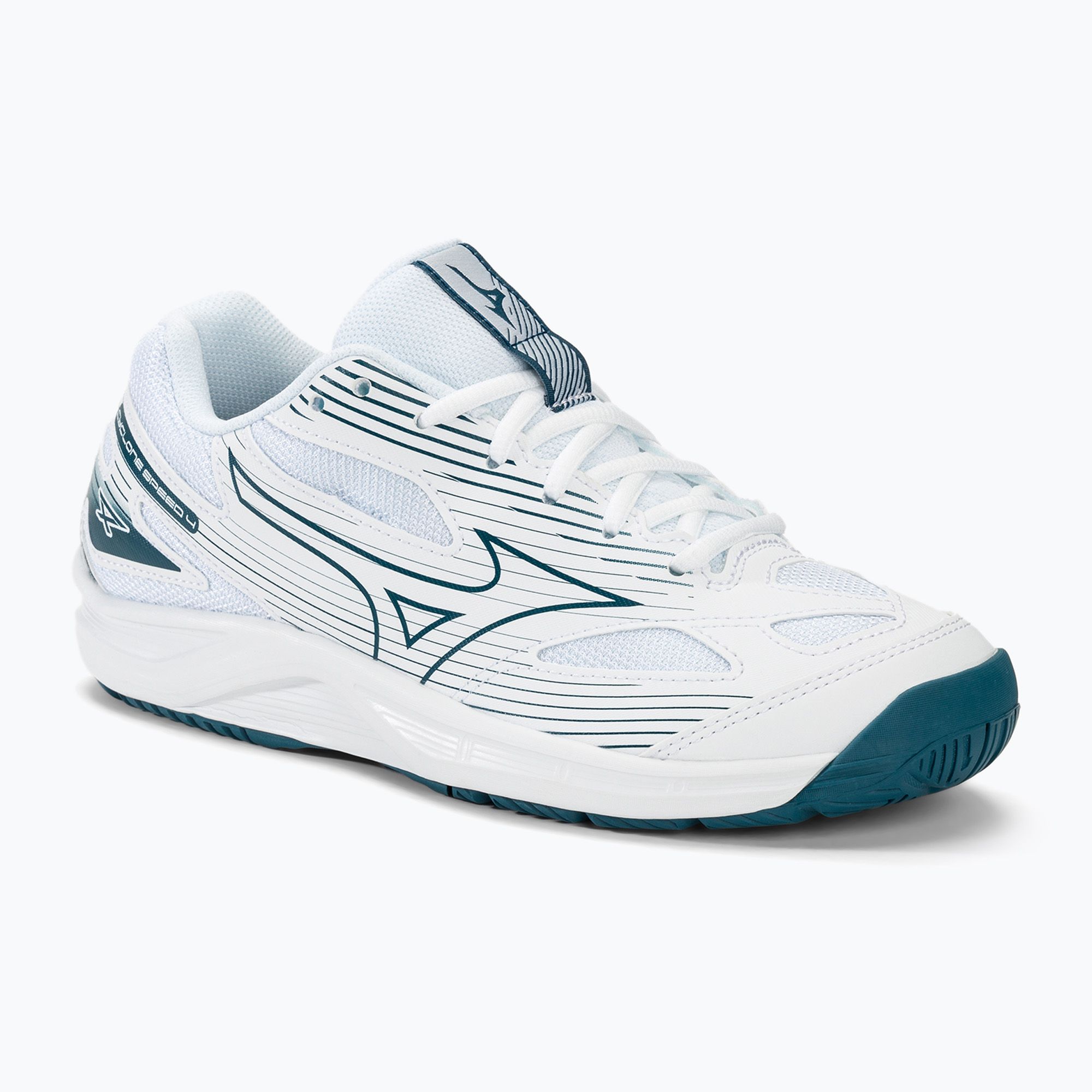 Buty do siatkówki Mizuno Cyclone Speed 4 white/sailor blue/silver 