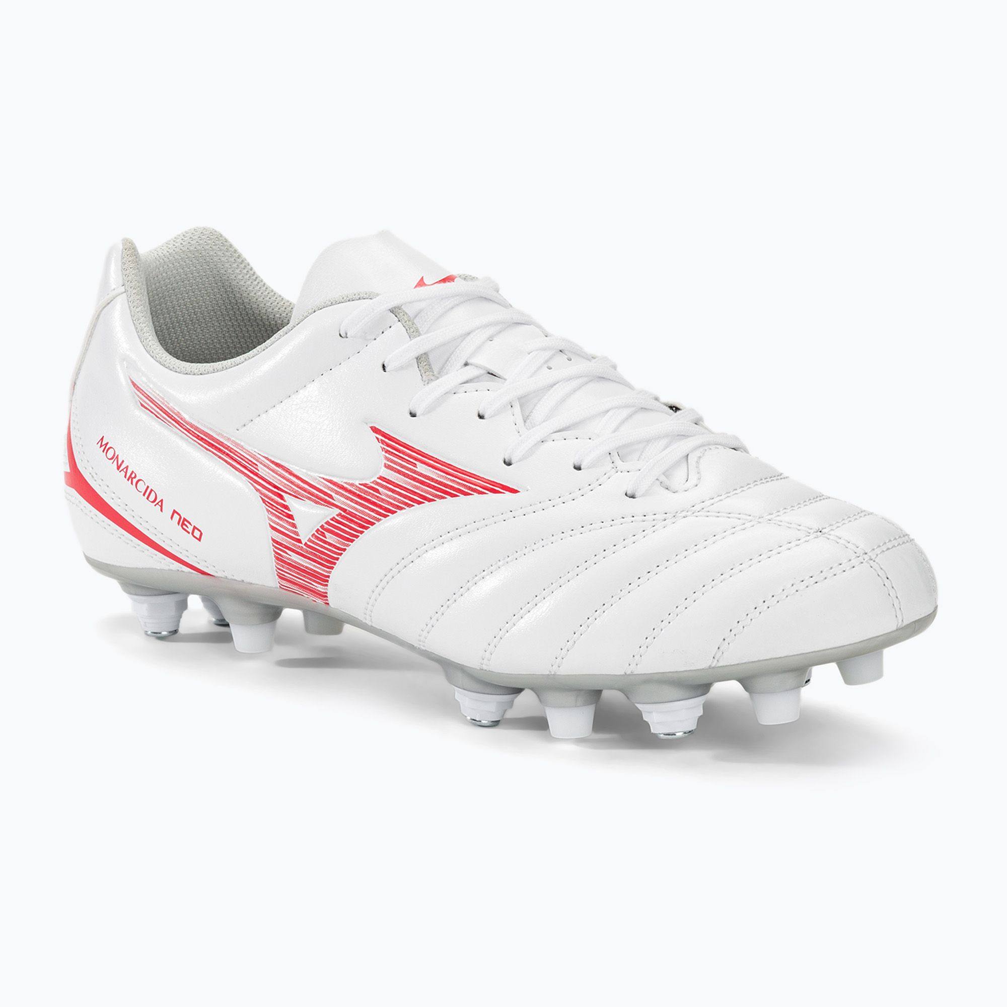 Buty piłkarskie Mizuno Monarcida Neo III Select Mix white/radiant red 