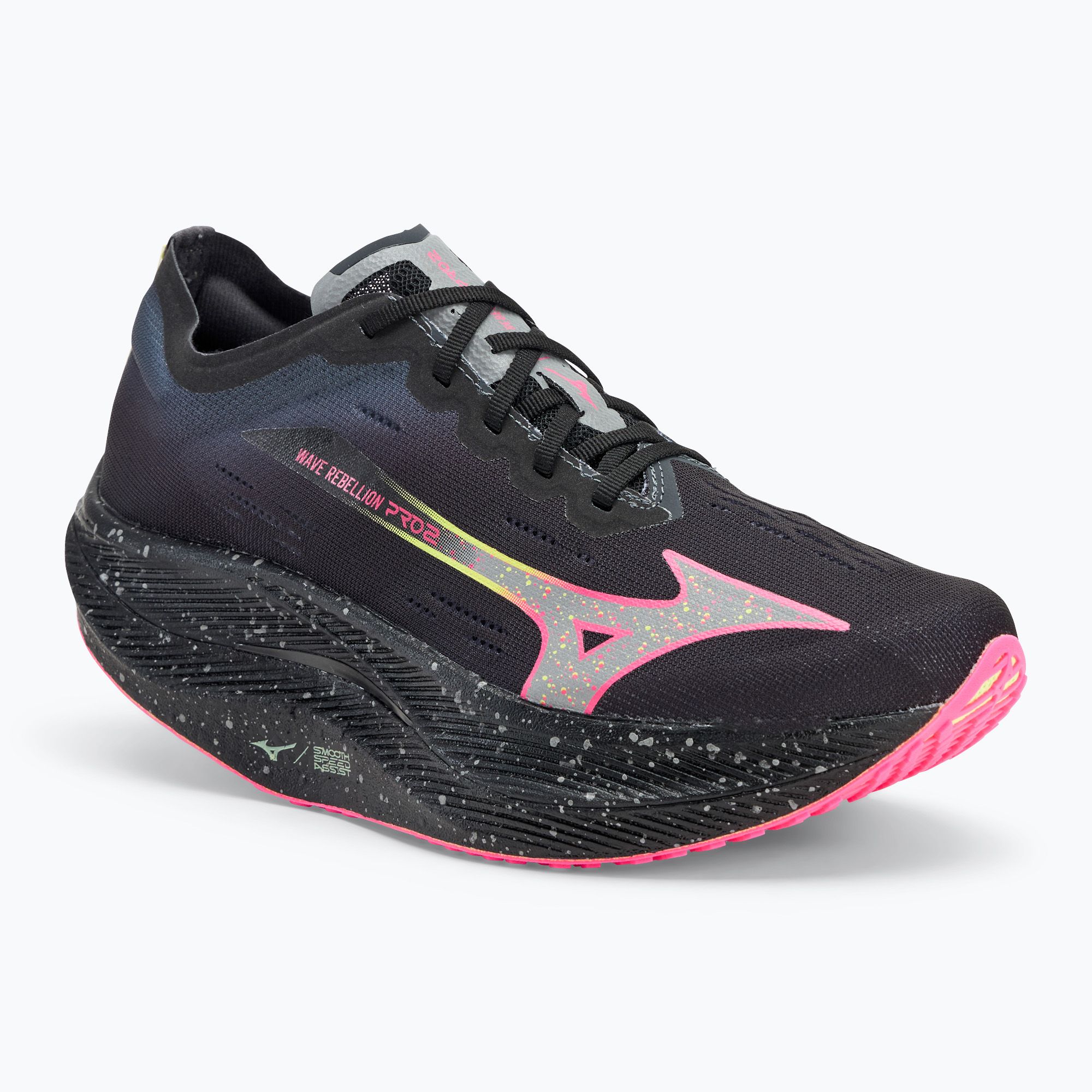 Buty do biegania Mizuno Wave Rebellion Pro 2 black/silver/pink tetra 