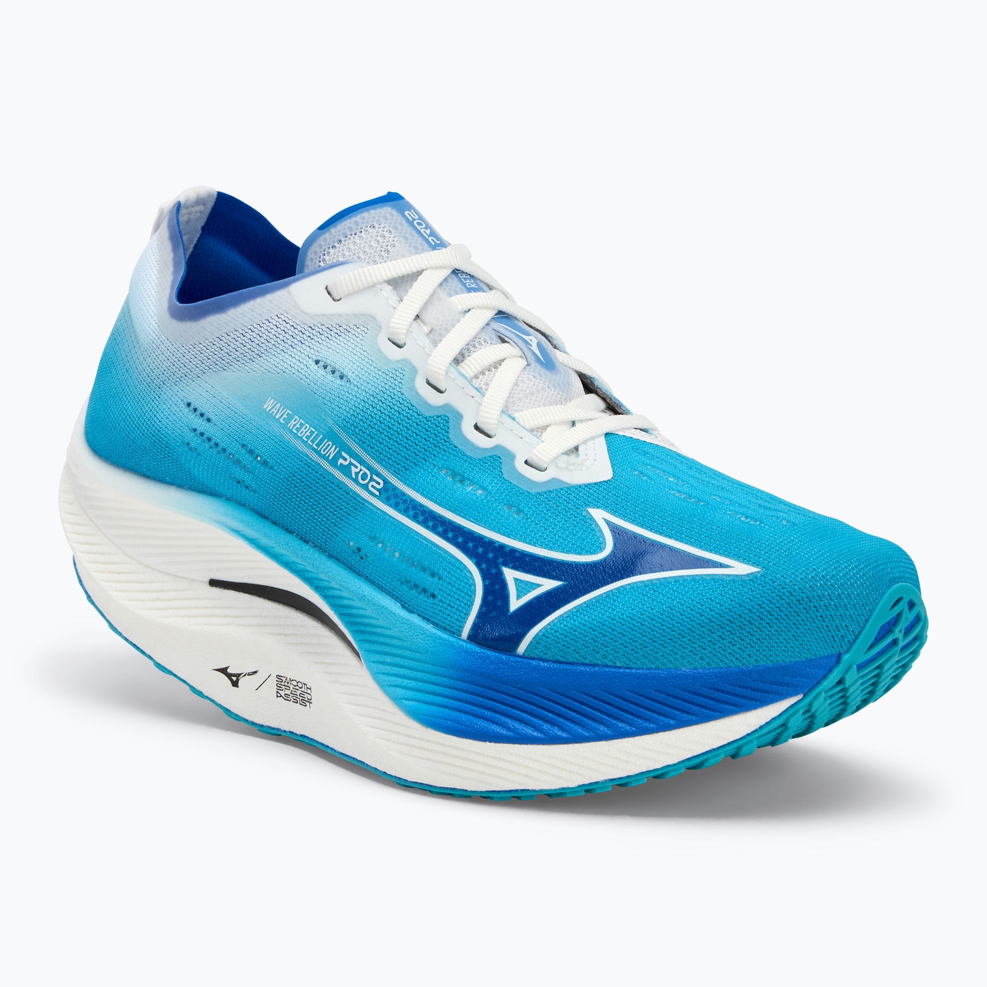 Buty do biegania damskie Mizuno Wave Rebellion Pro 2 river blue/mugen blue/white 