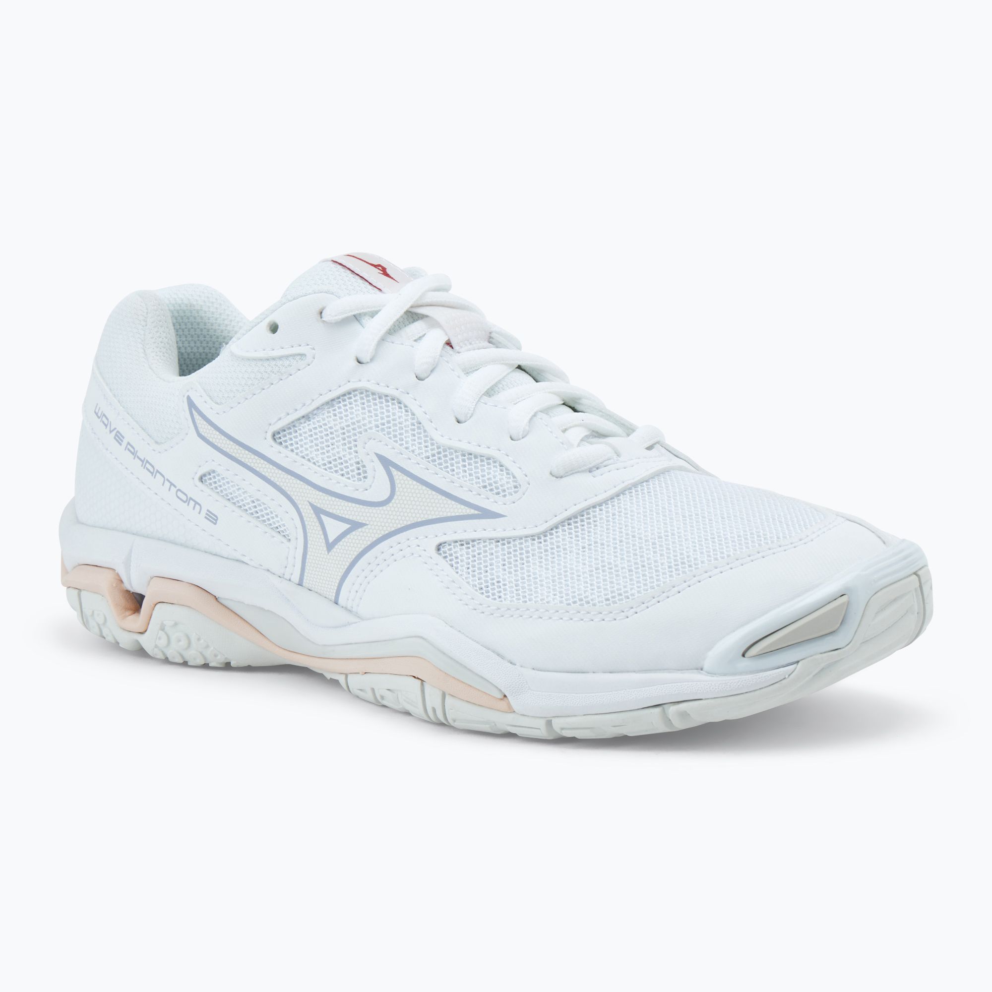 Buty do piłki ręcznej damskie Mizuno Wave Phantom 3 white/aleutian/cloud pink 