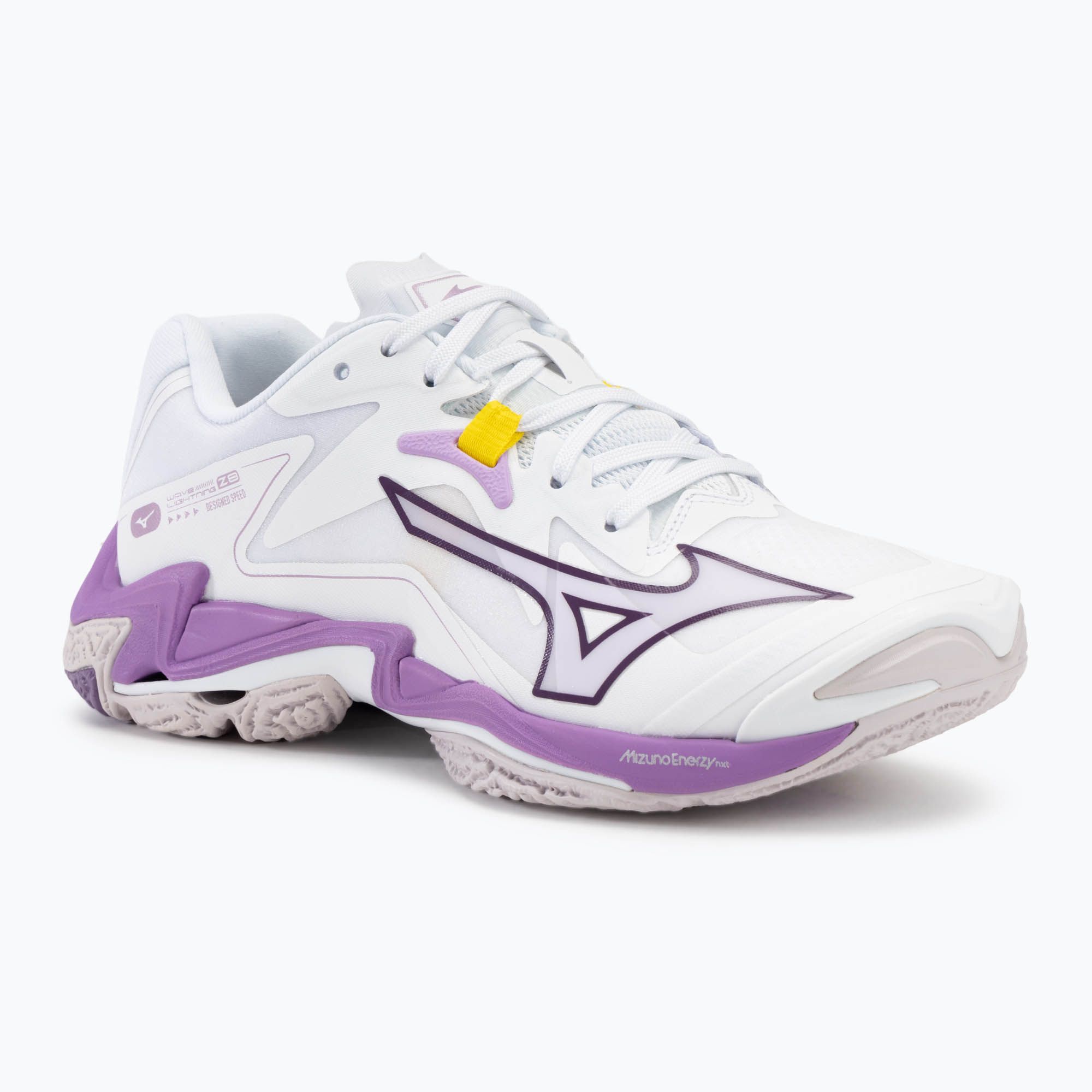 Buty do siatkówki damskie Mizuno Wave Lightning Z8 white/patrician purple/quince 