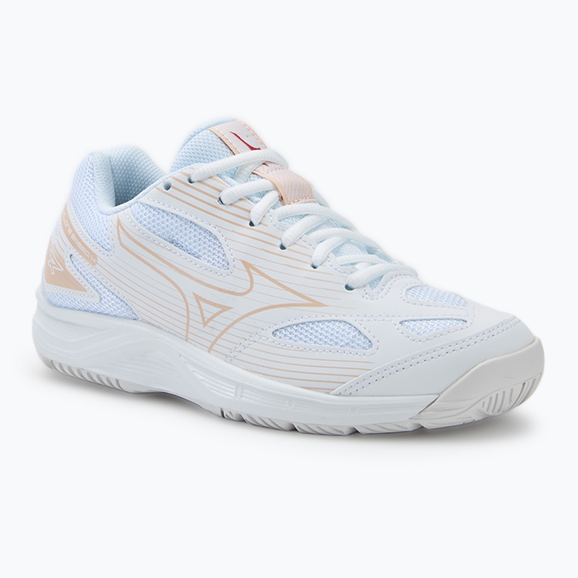 Buty do siatkówki Mizuno Cyclone Speed 4 white/aleutian/cloud pink 