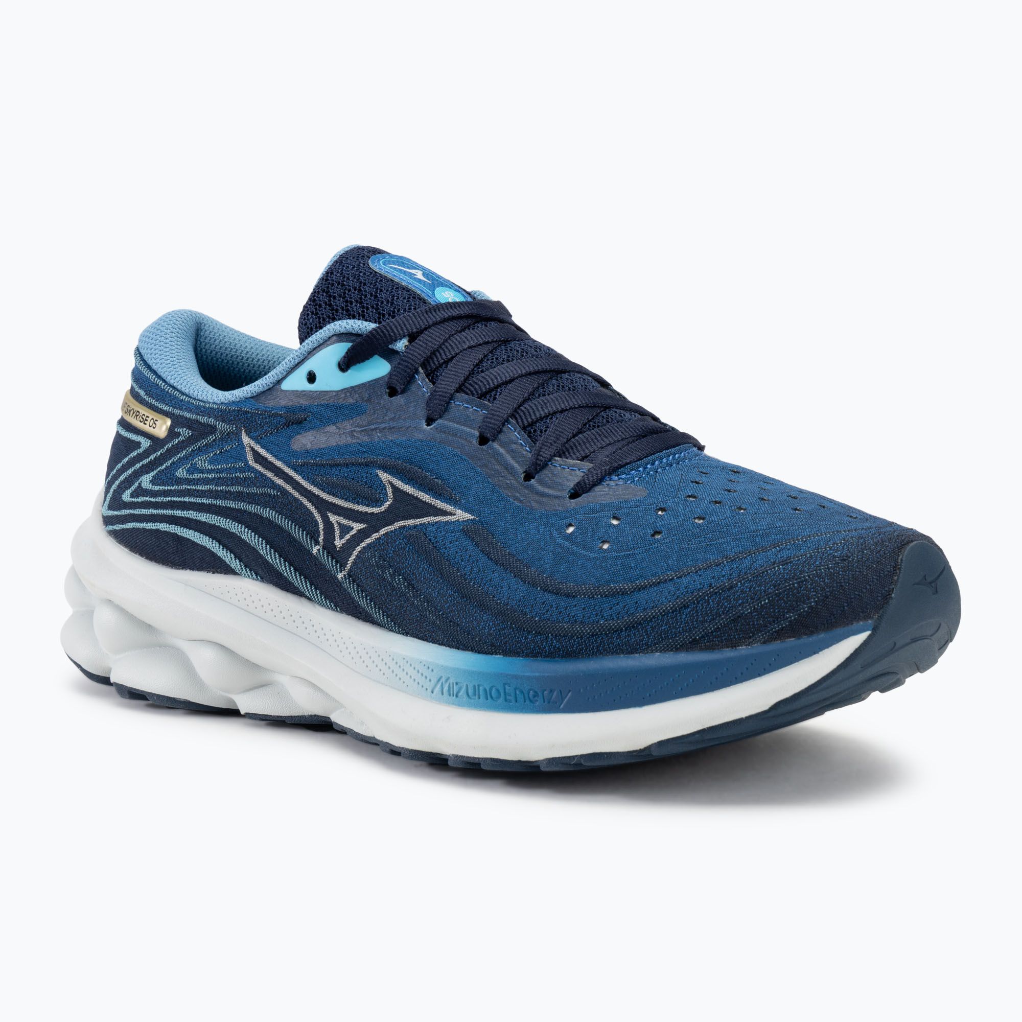 Buty do biegania męskie Mizuno Wave Skyrise 5 classic blue/plein air/river blue 