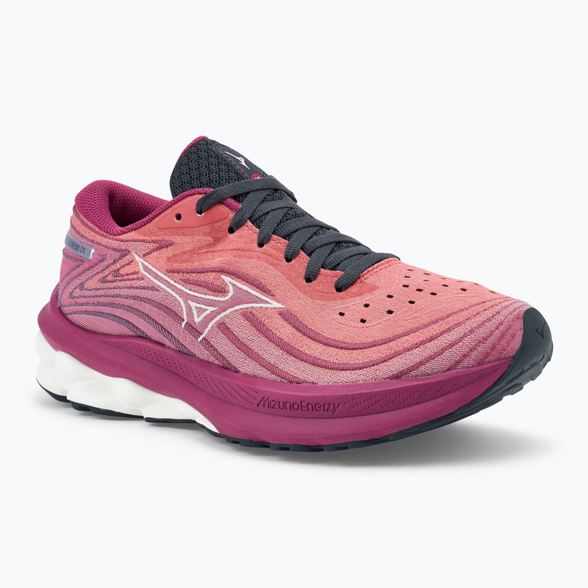 Buty do biegania damskie Mizuno Wave Skyrise 5 mineral red/ white sand/ violet quartz 