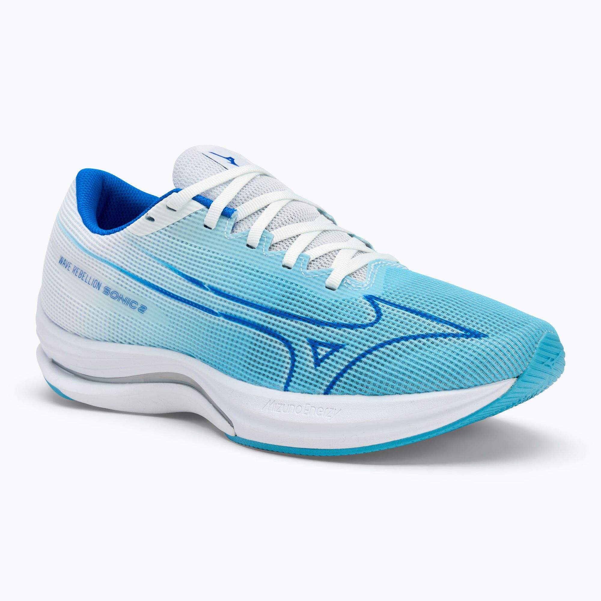 Buty do biegania męskie Mizuno Wave Rebellion Sonic 2 river blue/mugen blue/white 