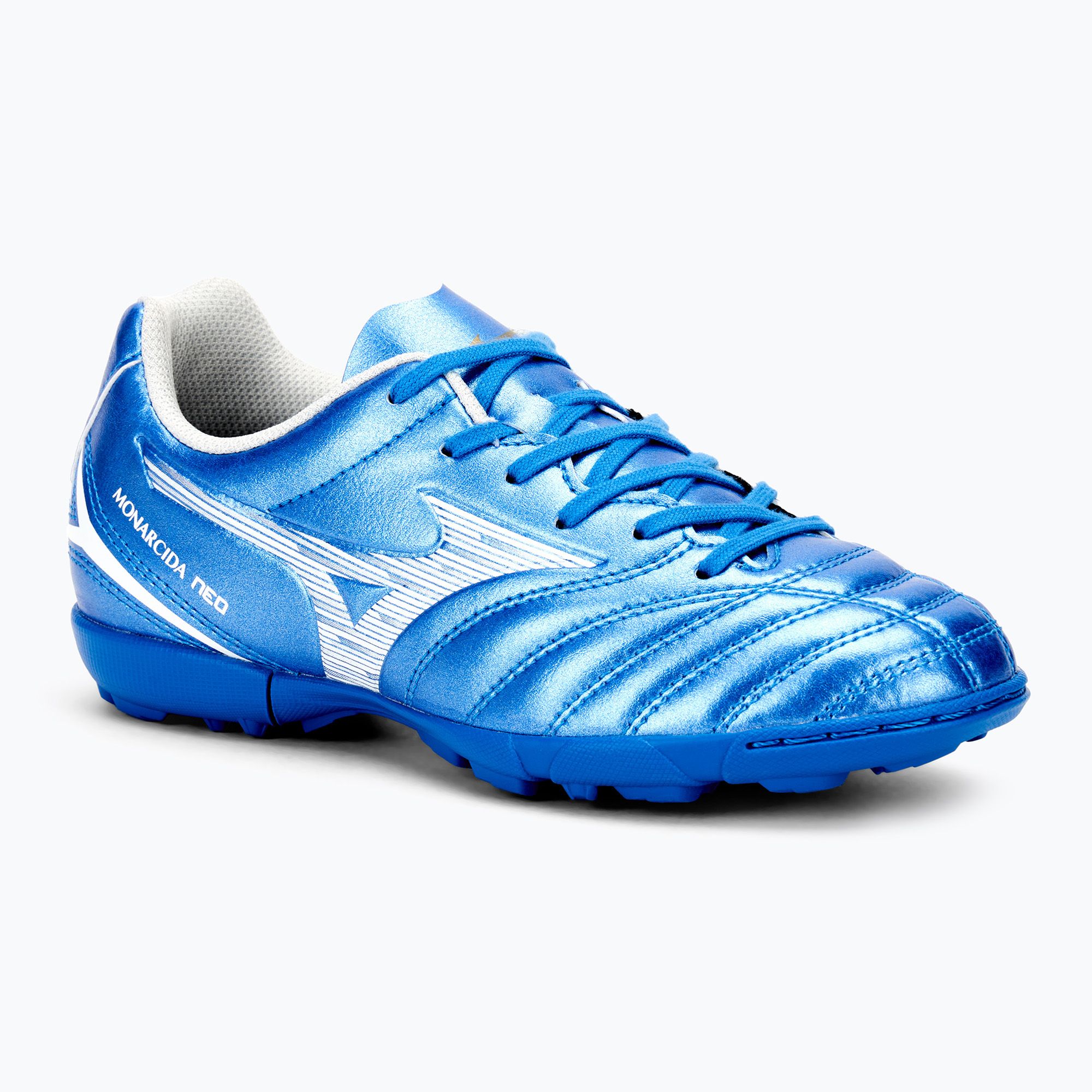 Buty piłkarskie dziecięce Mizuno Monarcida Neo III Select AS laser blue/white 