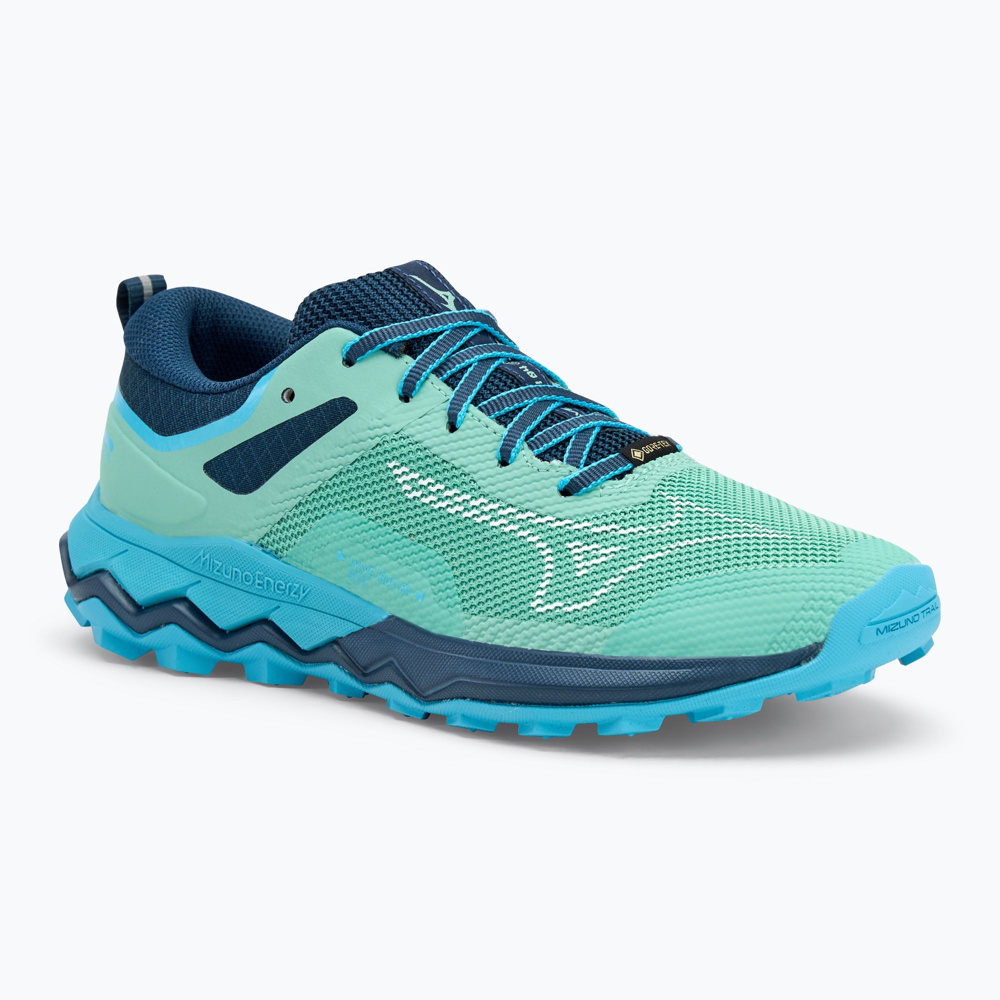 Buty do biegania damskie Mizuno Wave Ibuki 4 GTX dusty jade green/nimbus cloud/river blue 