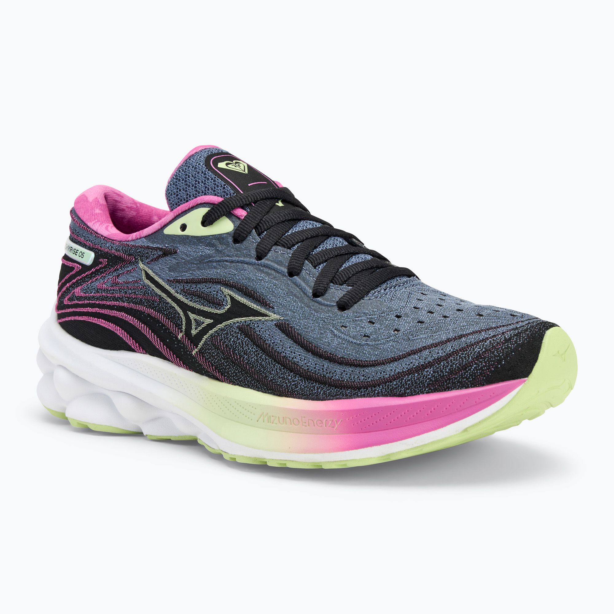 Buty do biegania damskie Mizuno Wave Skyrise 5 Roxy wild wind/black/rosebud 