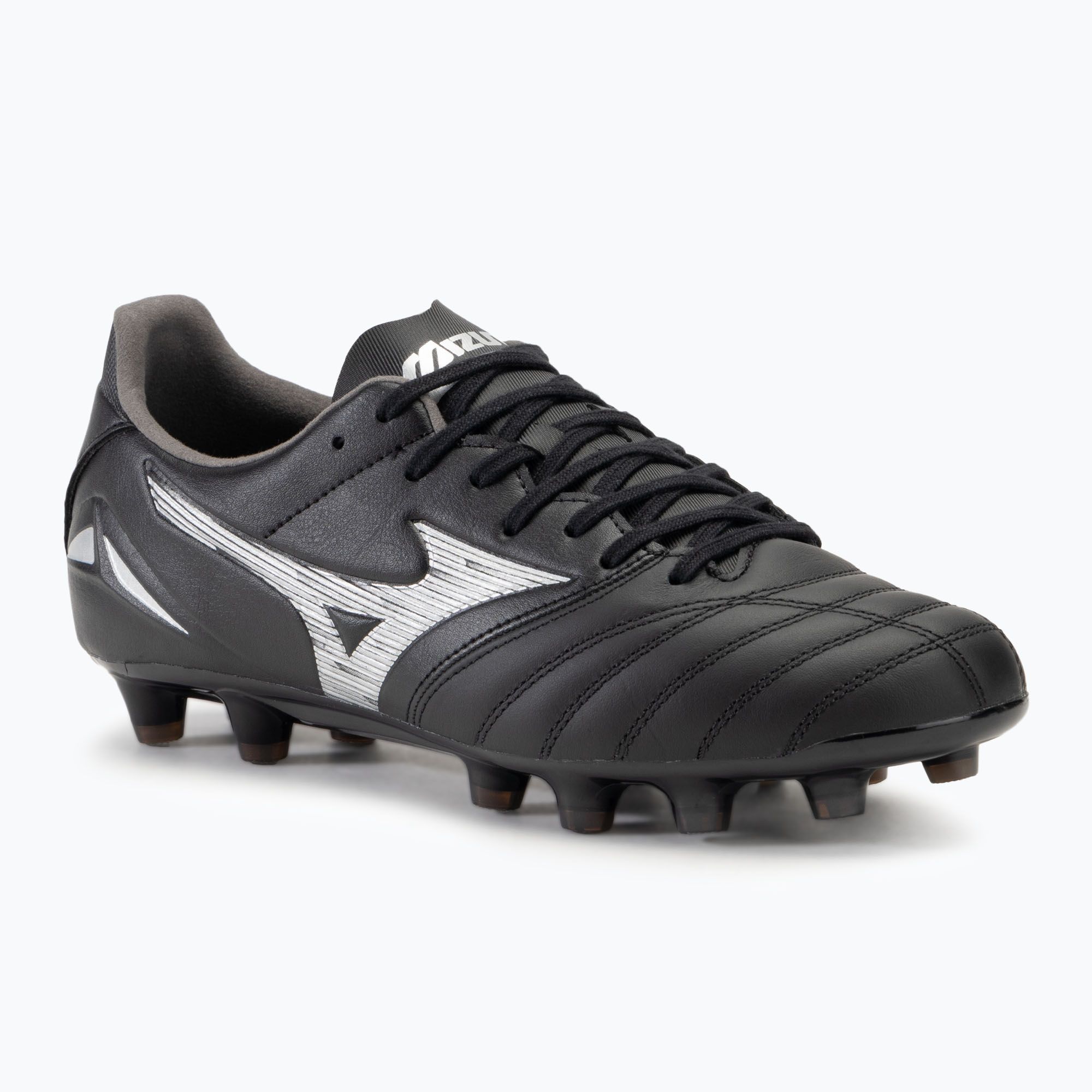 Buty piłkarskie męskie Mizuno Morelia Neo IV Pro FG black/galaxy silver 