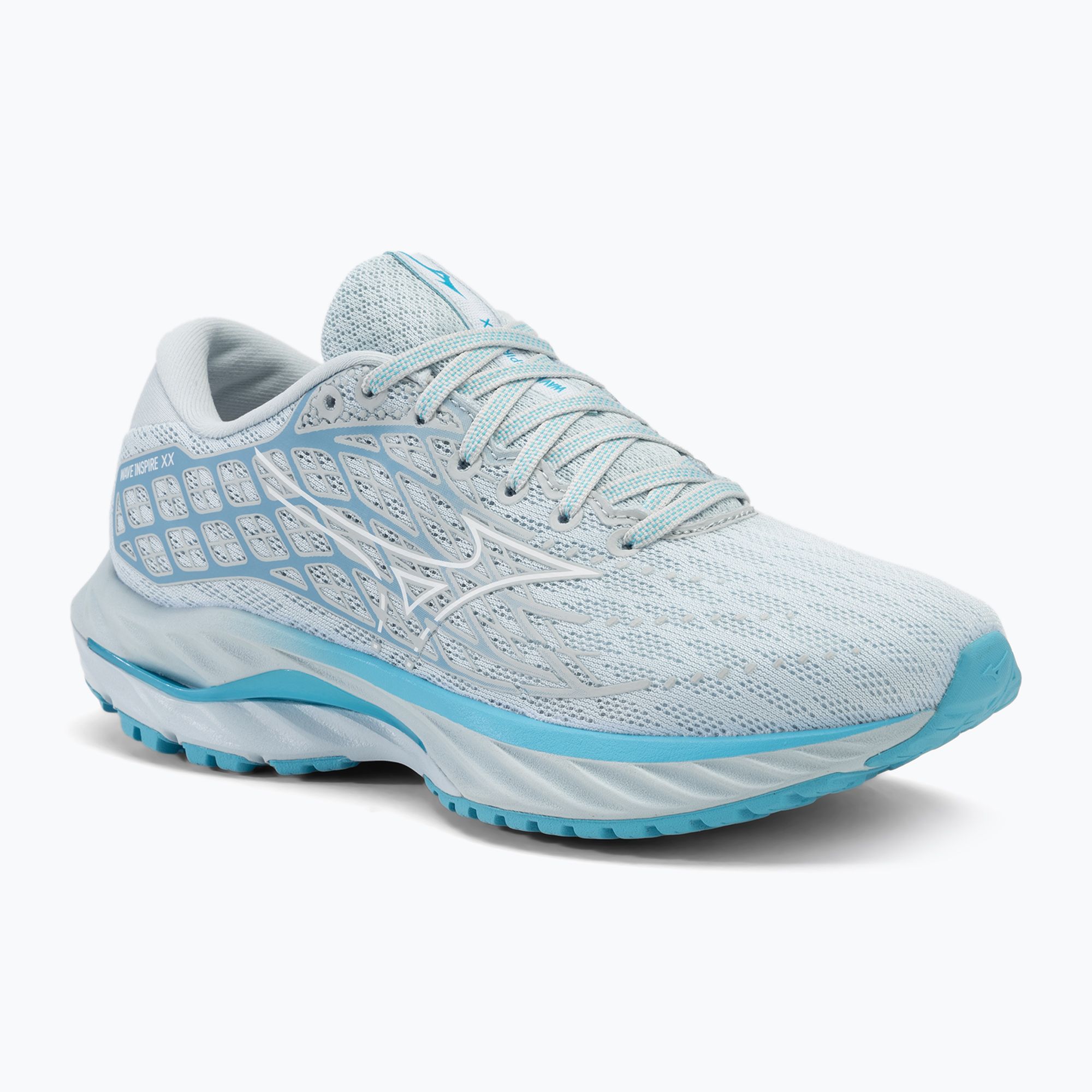 Buty do biegania damskie Mizuno Wave Inspire 20 plein air/white/river blue 