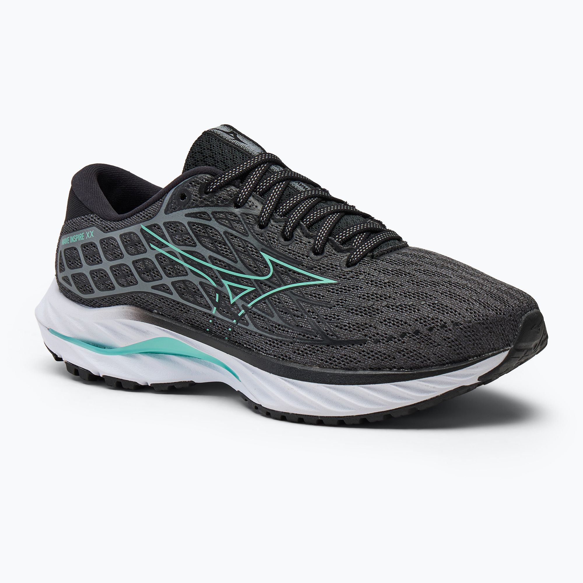 Buty do biegania damskie Mizuno Wave Inspire 20 D Wide iron gate/dusty jade green/black 