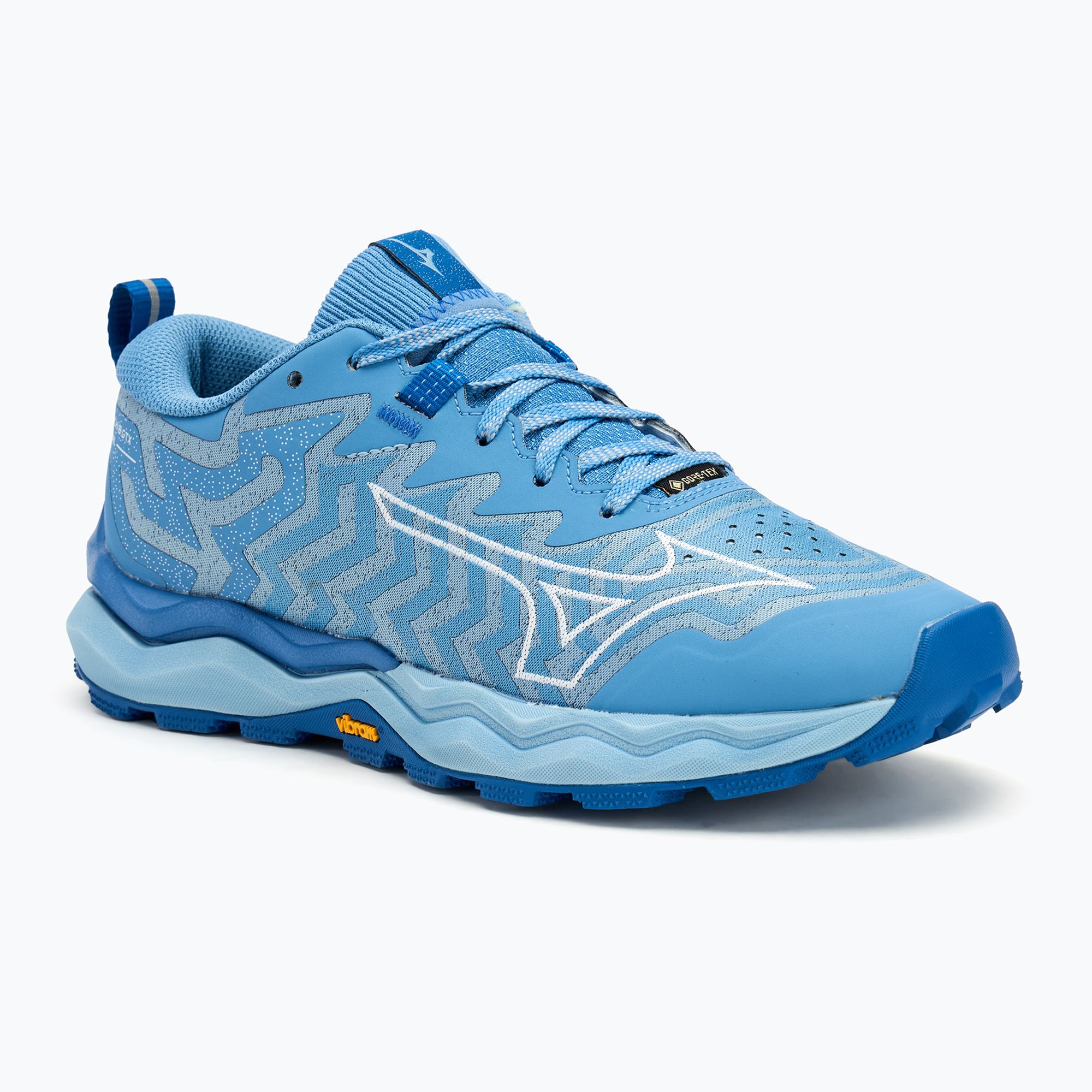 Buty do biegania damskie Mizuno Wave Daichi 8 GTX glacier lake/ white/ classic blue 