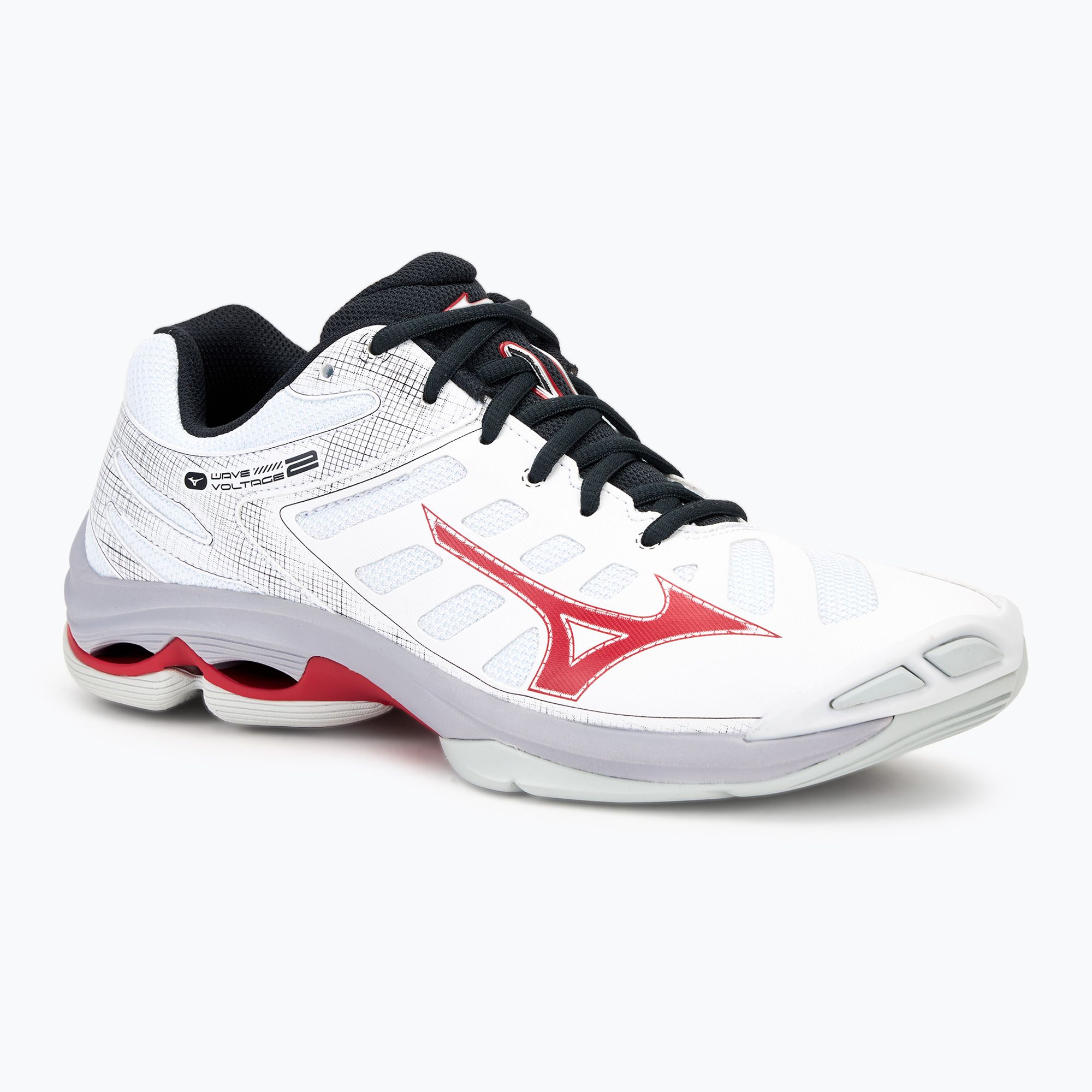 Buty do siatkówki Mizuno Wave Voltage 2 white/salsa/black 