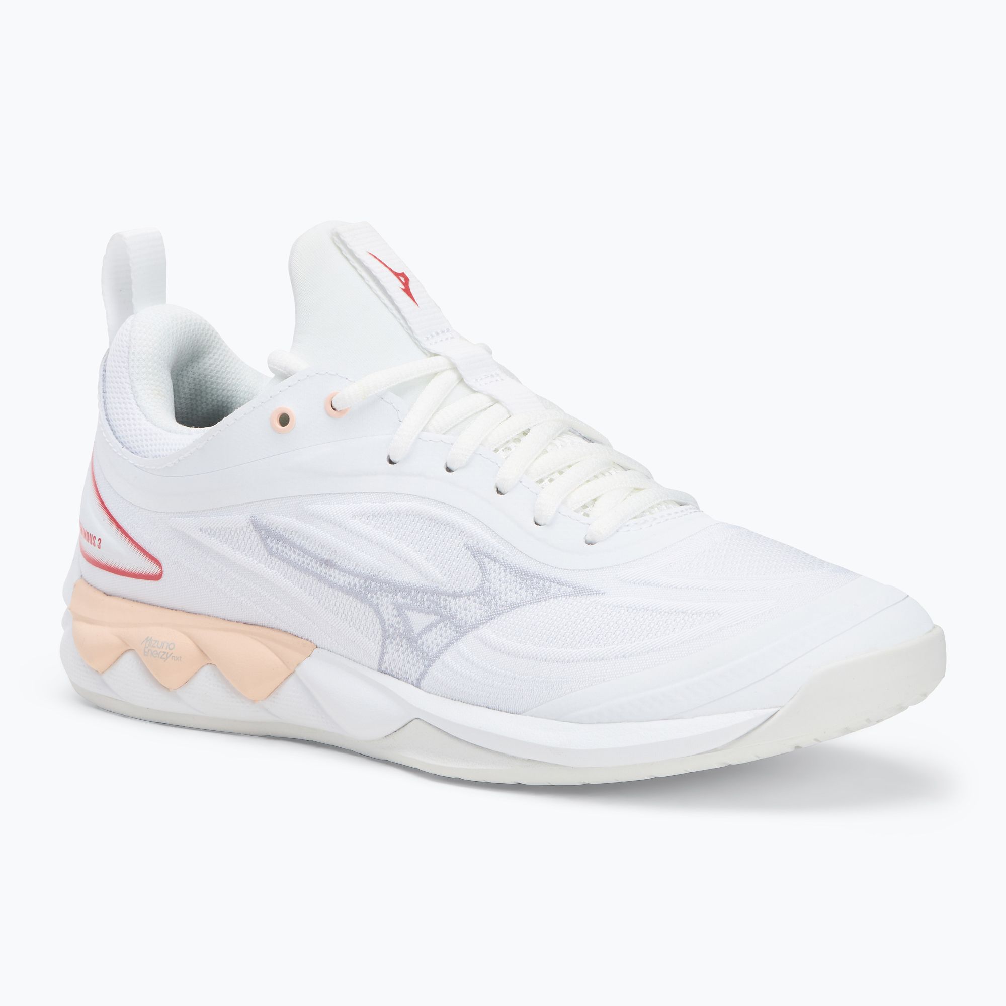 Buty do siatkówki damskie Mizuno Wave Luminous 3 white/aleutian/cloud pink 