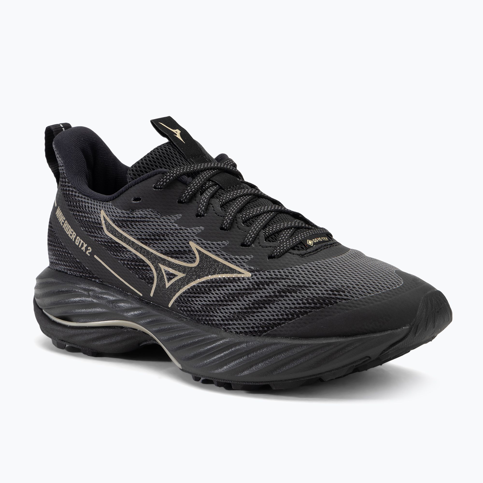 Buty do biegania damskie Mizuno Wave Rider GTX 2 iron gate/ge gold/black 