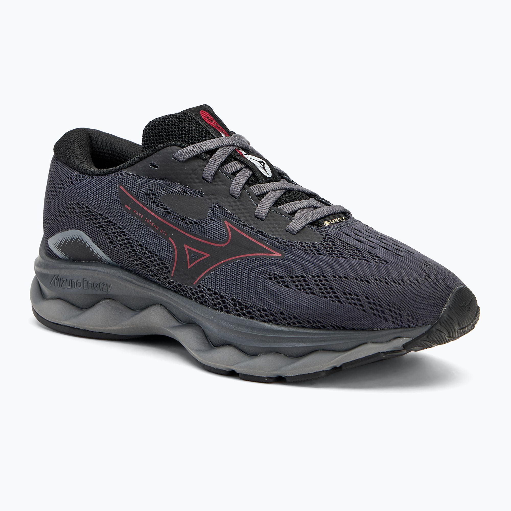Buty do biegania damskie Mizuno Wave Serene GTX ebony/rumba red/black 