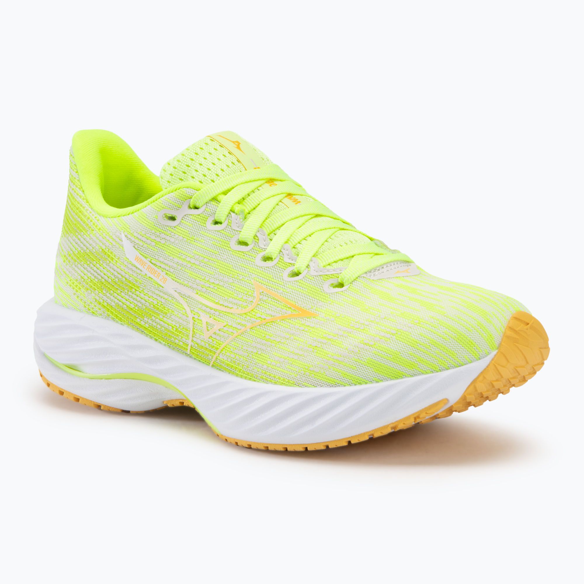 Buty do biegania damskie Mizuno Wave Rider 28 mizuno neo lime/flax/mizuno snow white 