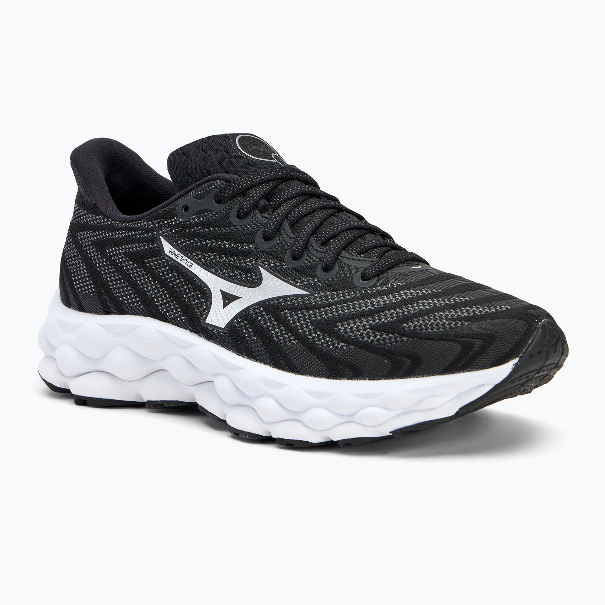 Buty do biegania damskie Mizuno Wave Sky 8 black/silver/white 