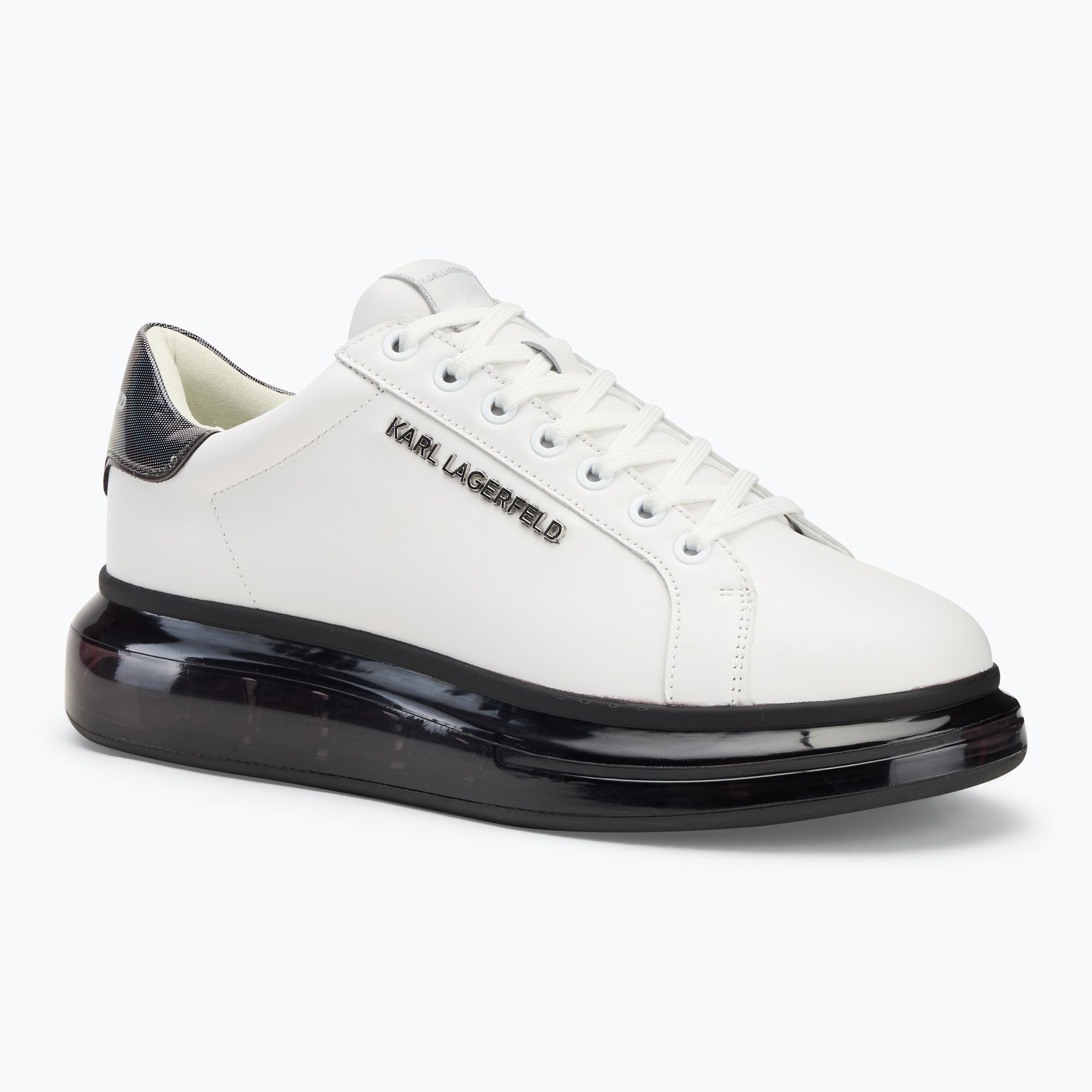 Buty męskie KARL LAGERFELD Kapri Kushion white leather w/black 
