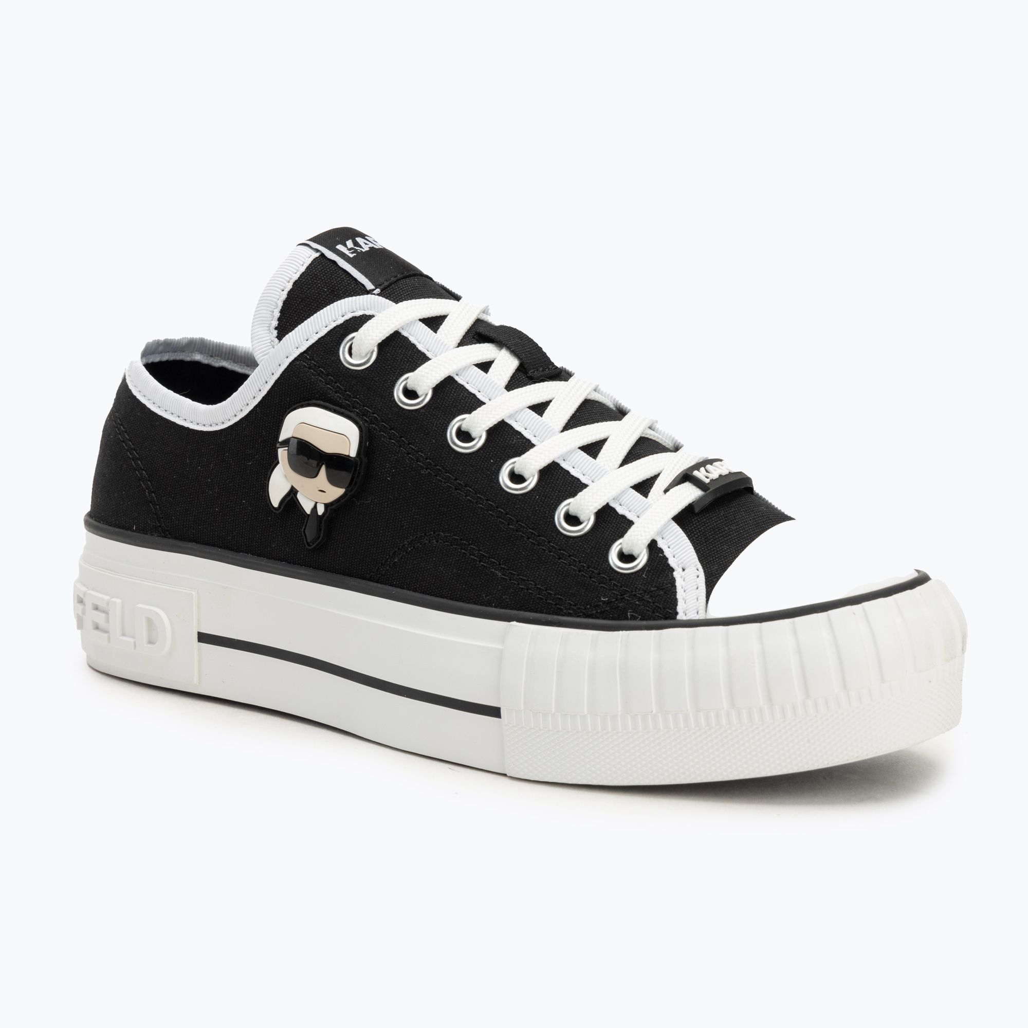 Trampki damskie KARL LAGERFELD Kampus Max Nft black canvas 