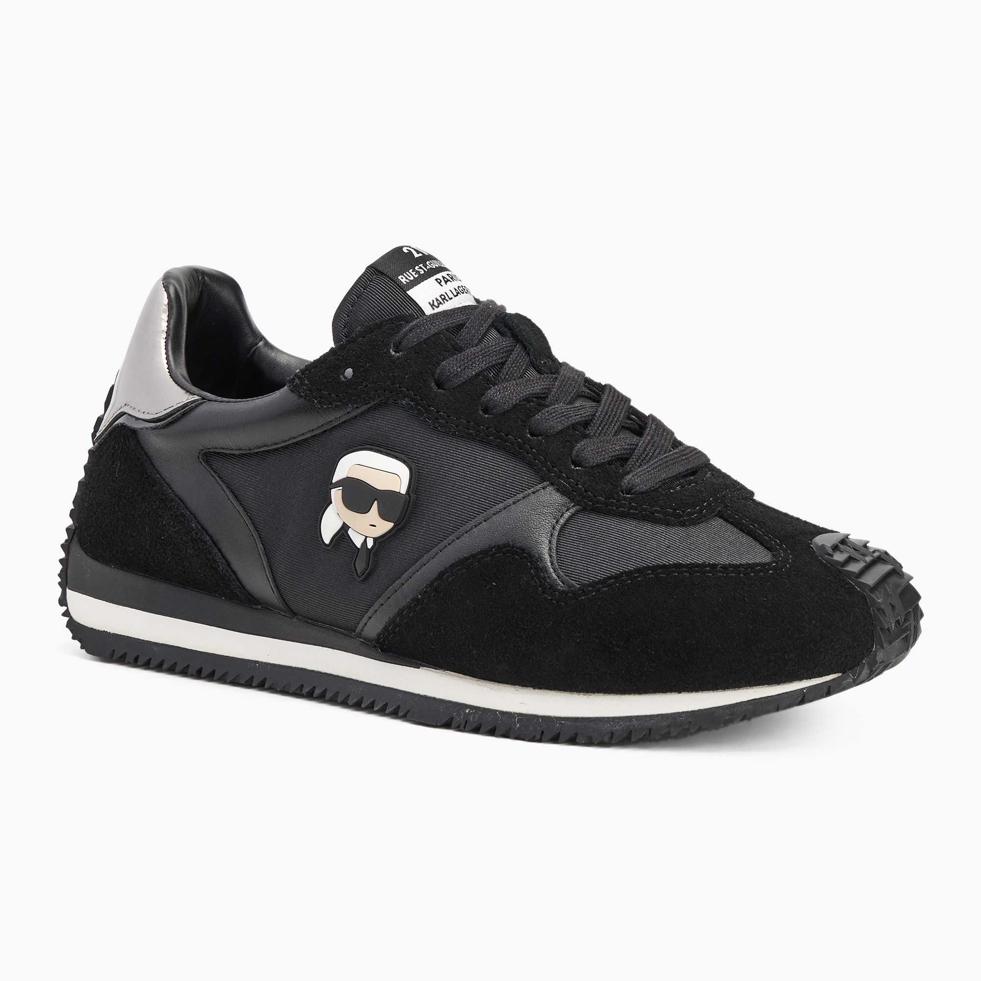 Buty damskie KARL LAGERFELD Velocette Embro Nft black leather/textile 