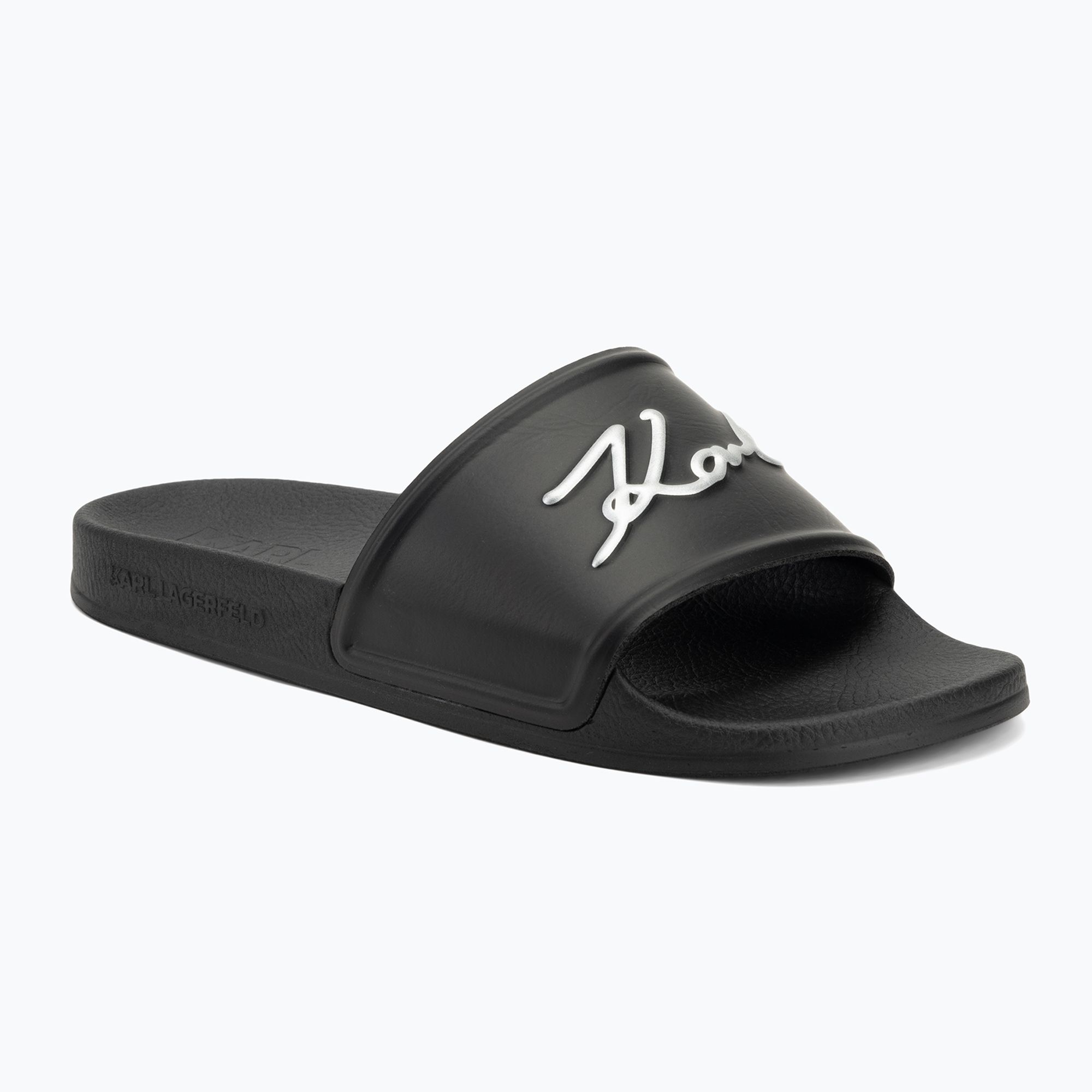 Klapki damskie KARL LAGERFELD Kondo 2.0 Signia black rubber 