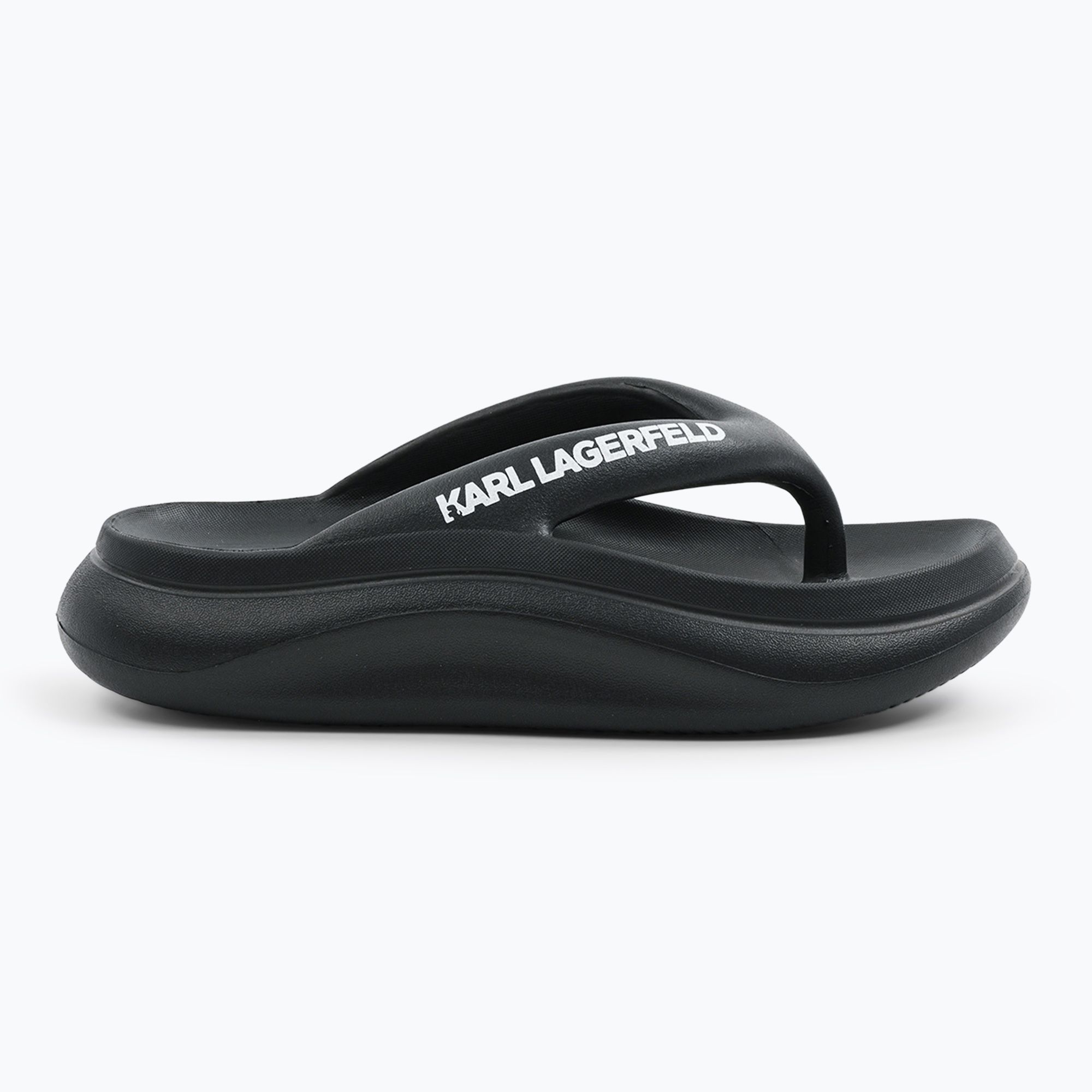 Japonki damskie KARL LAGERFELD Skoona II Hotel Thong black rubber 