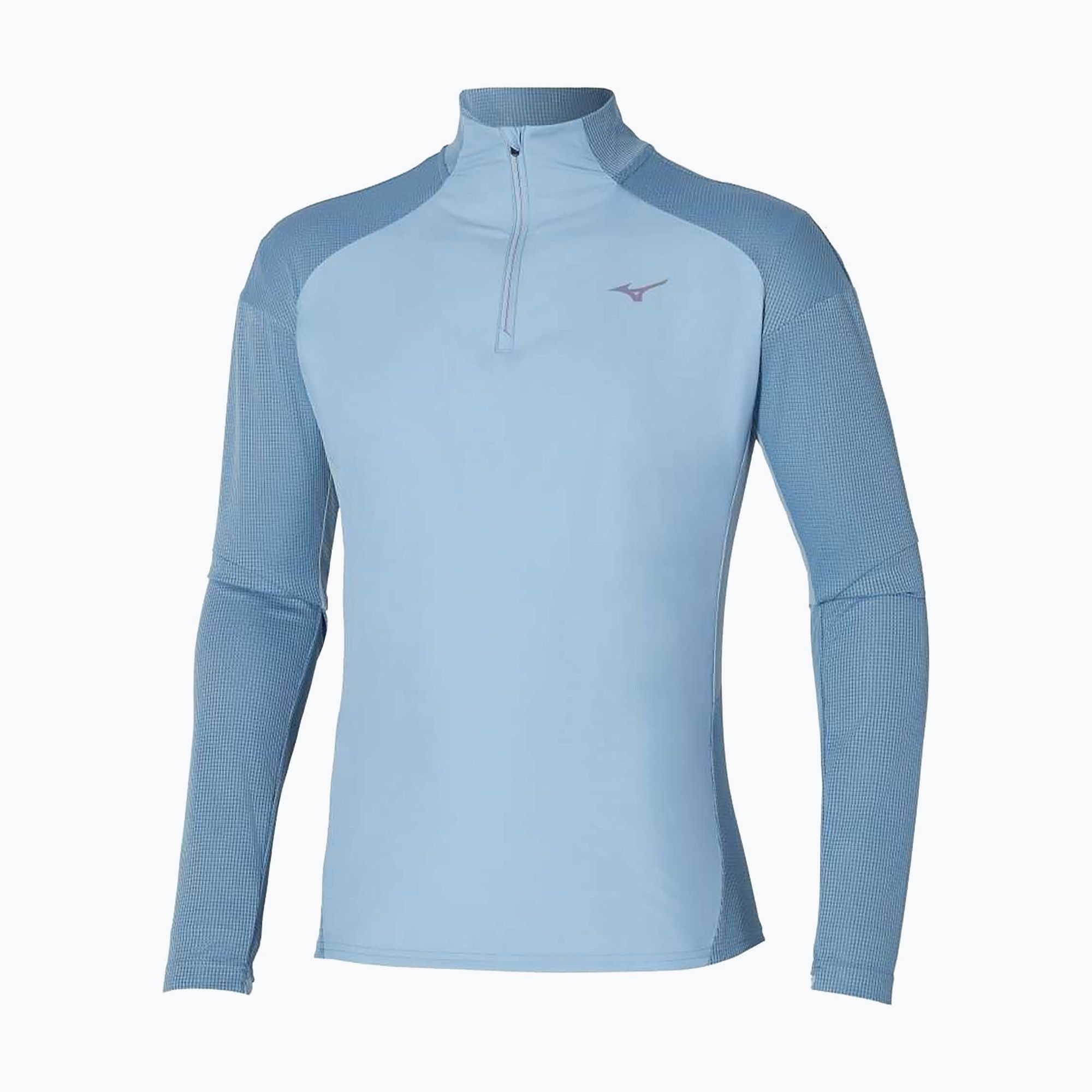 Longsleeve do biegania męski Mizuno Hybrid parisian blue 