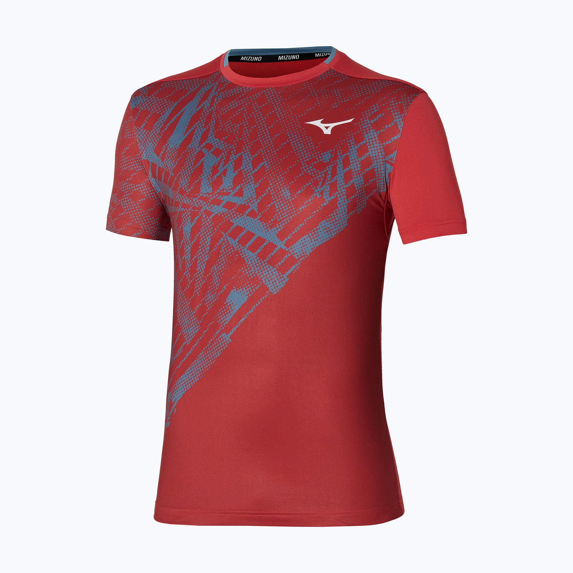 Koszulka tenisowa męska Mizuno Mugen Shadow Graphic Tee salsa 