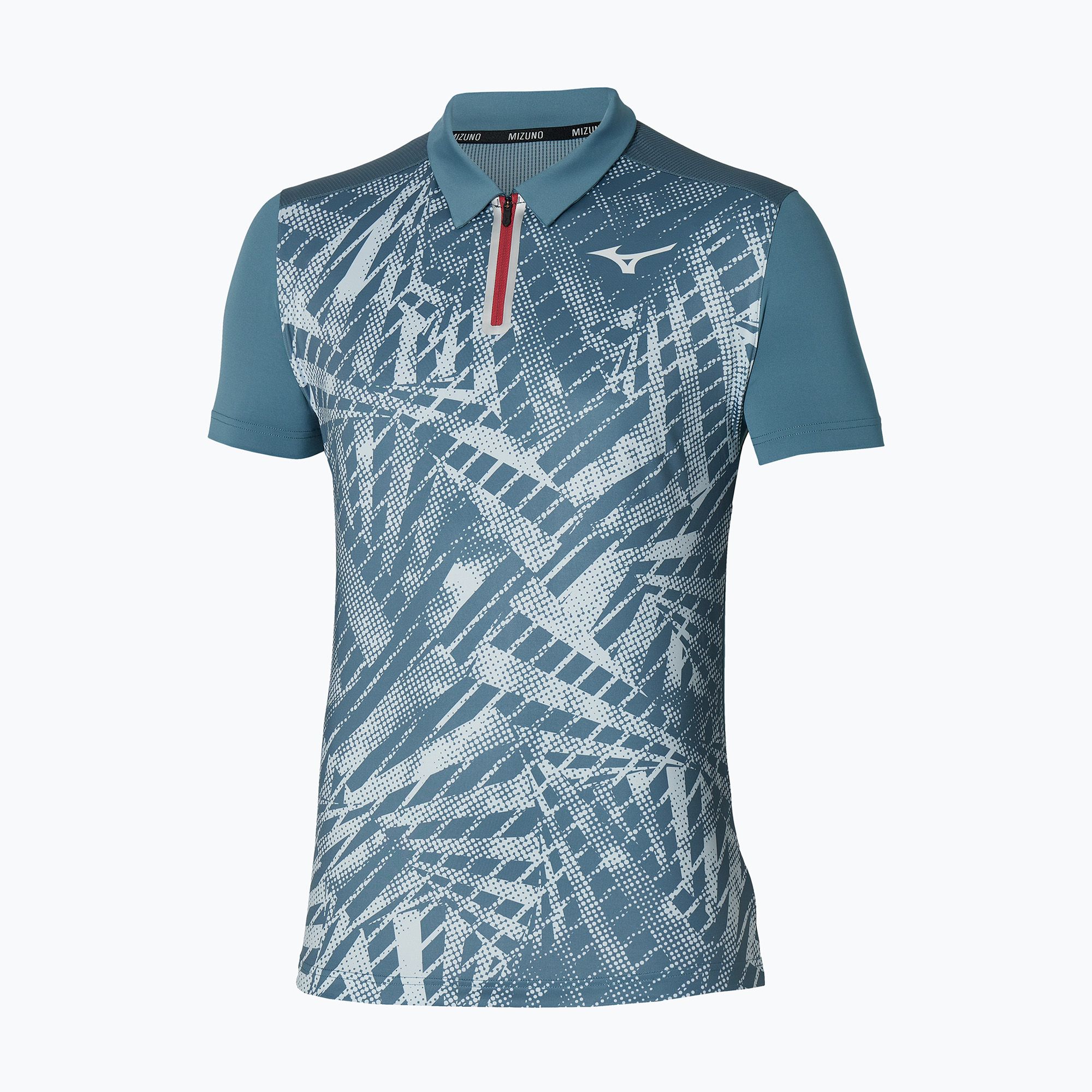 Koszulka polo tenisowa męska Mizuno Mugen Shadow Polo blue mirage 