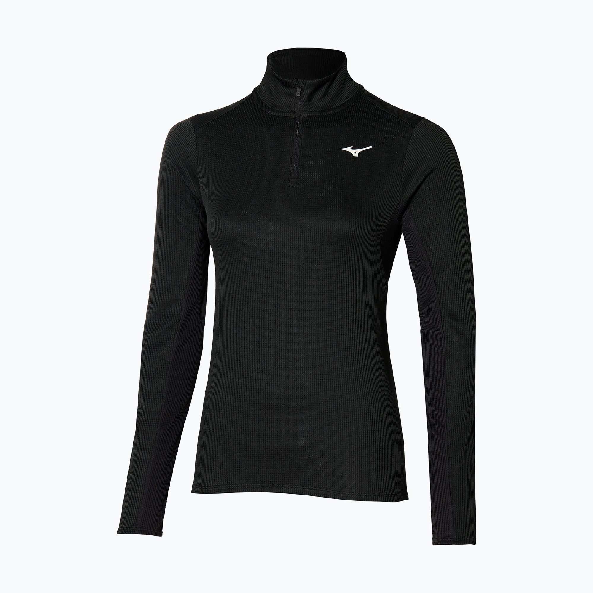 Longsleeve do biegania damski Mizuno Dryaeroflow LS Half Zip black 