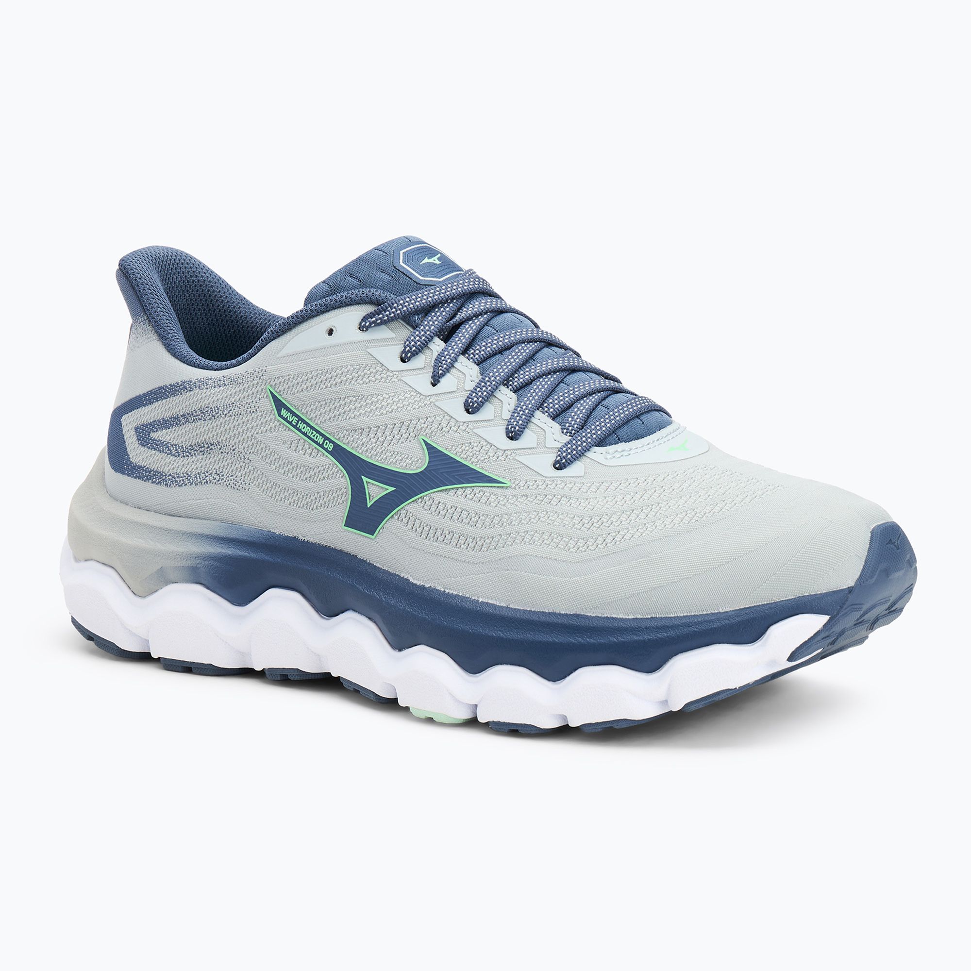 Buty do biegania męskie Mizuno Wave Horizon 8 pearl blue/vintage indigo/neo mint 