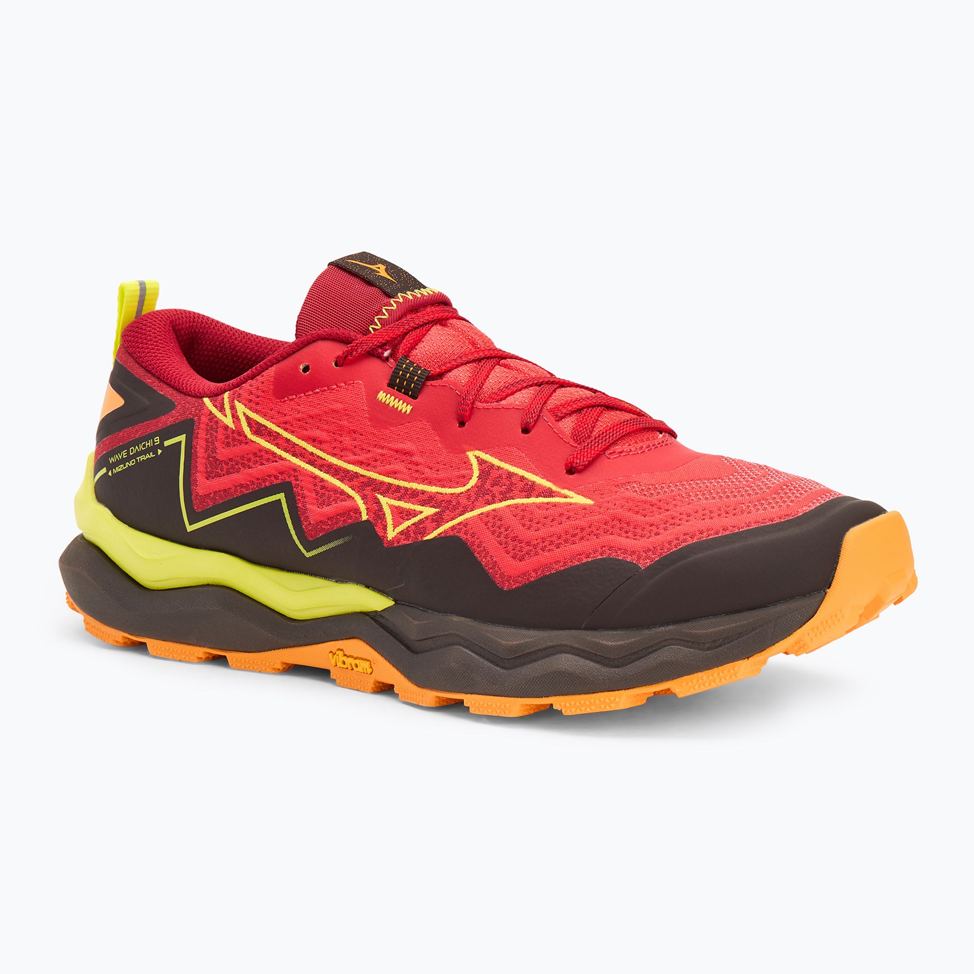 Buty do biegania męskie Mizuno Wave Daichi 9 high risk red/evening primrose/bright marigold