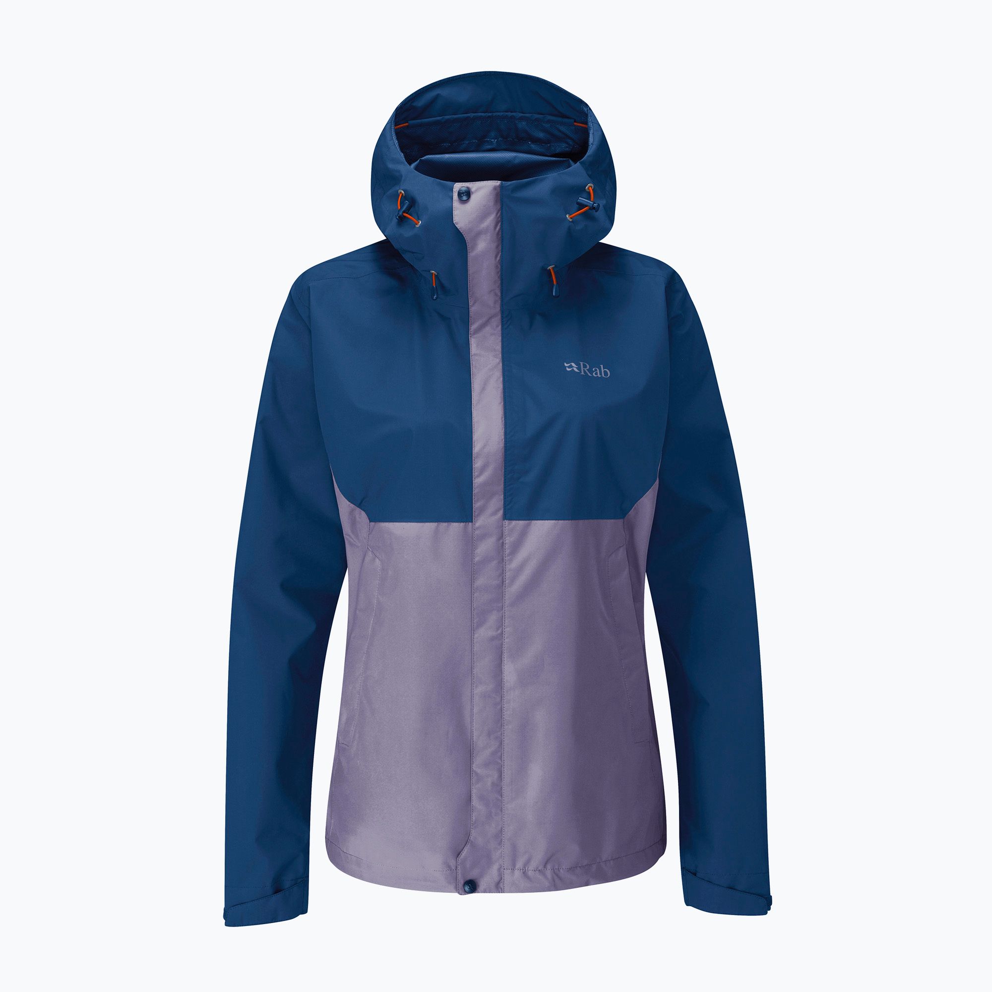 Kurtka przeciwdeszczowa damska Rab Downpour Eco patriot blue/purple sage 