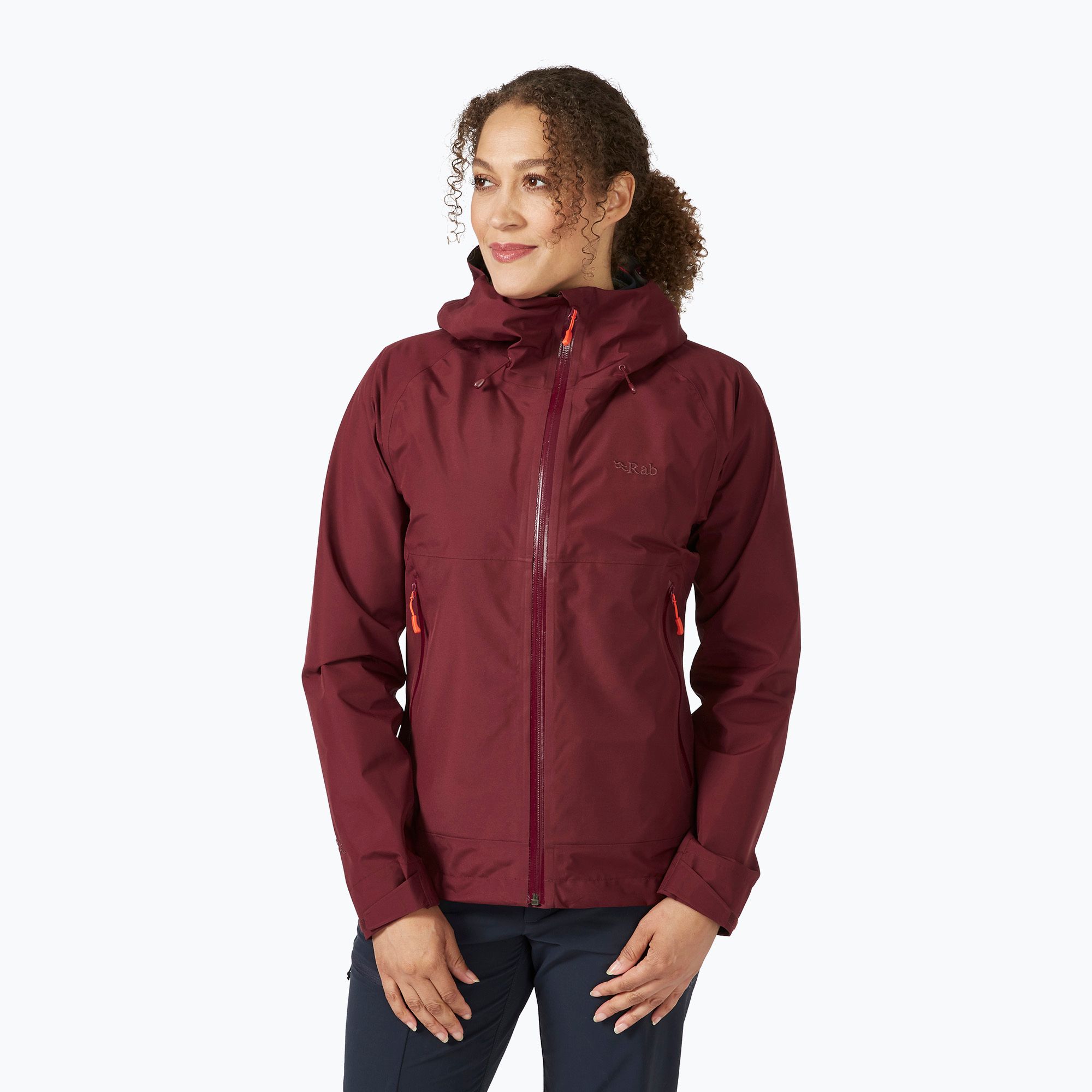 Kurtka przeciwdeszczowa damska Rab Namche Paclite deep heather 