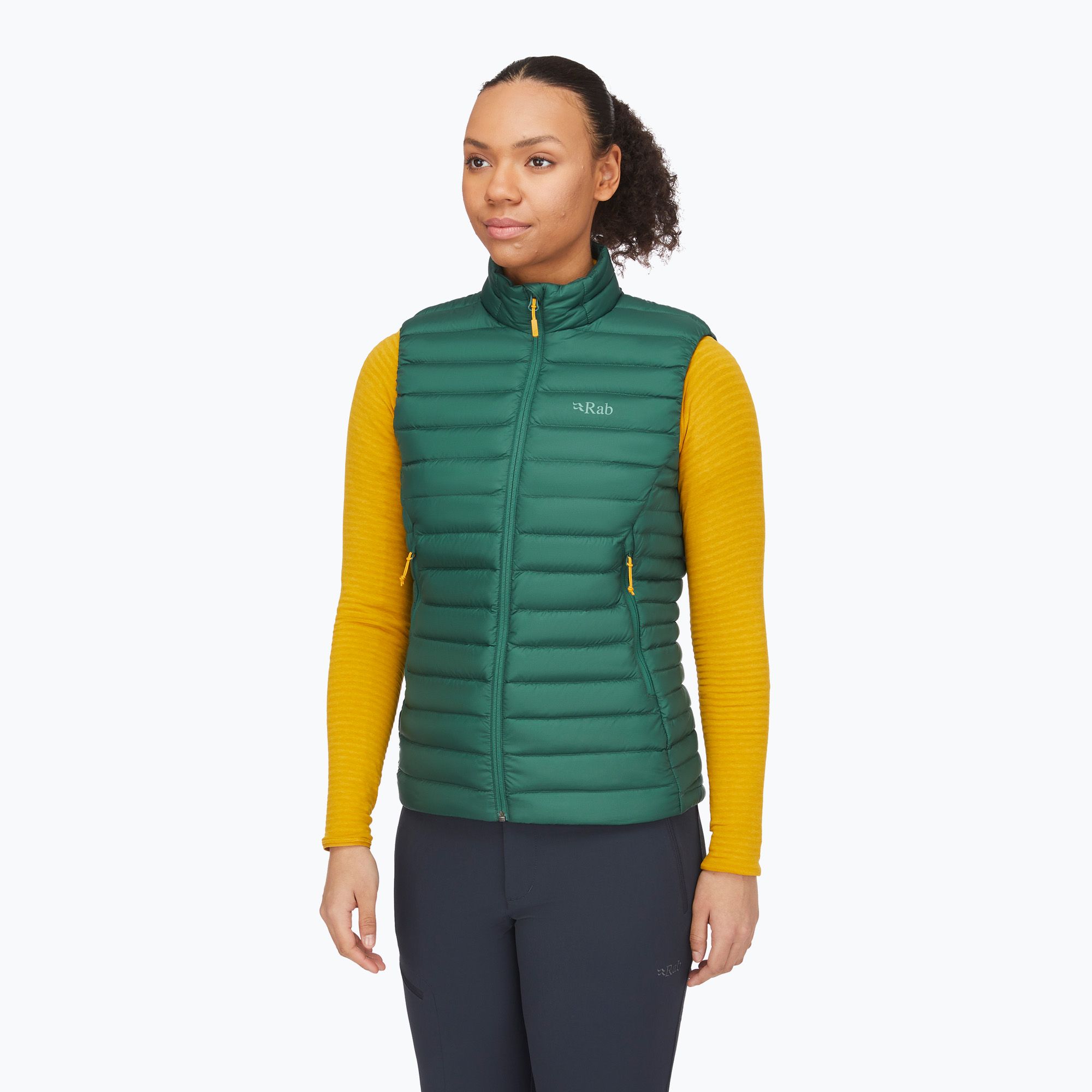 Bezrękawnik damski Rab Microlight Vest green slate 